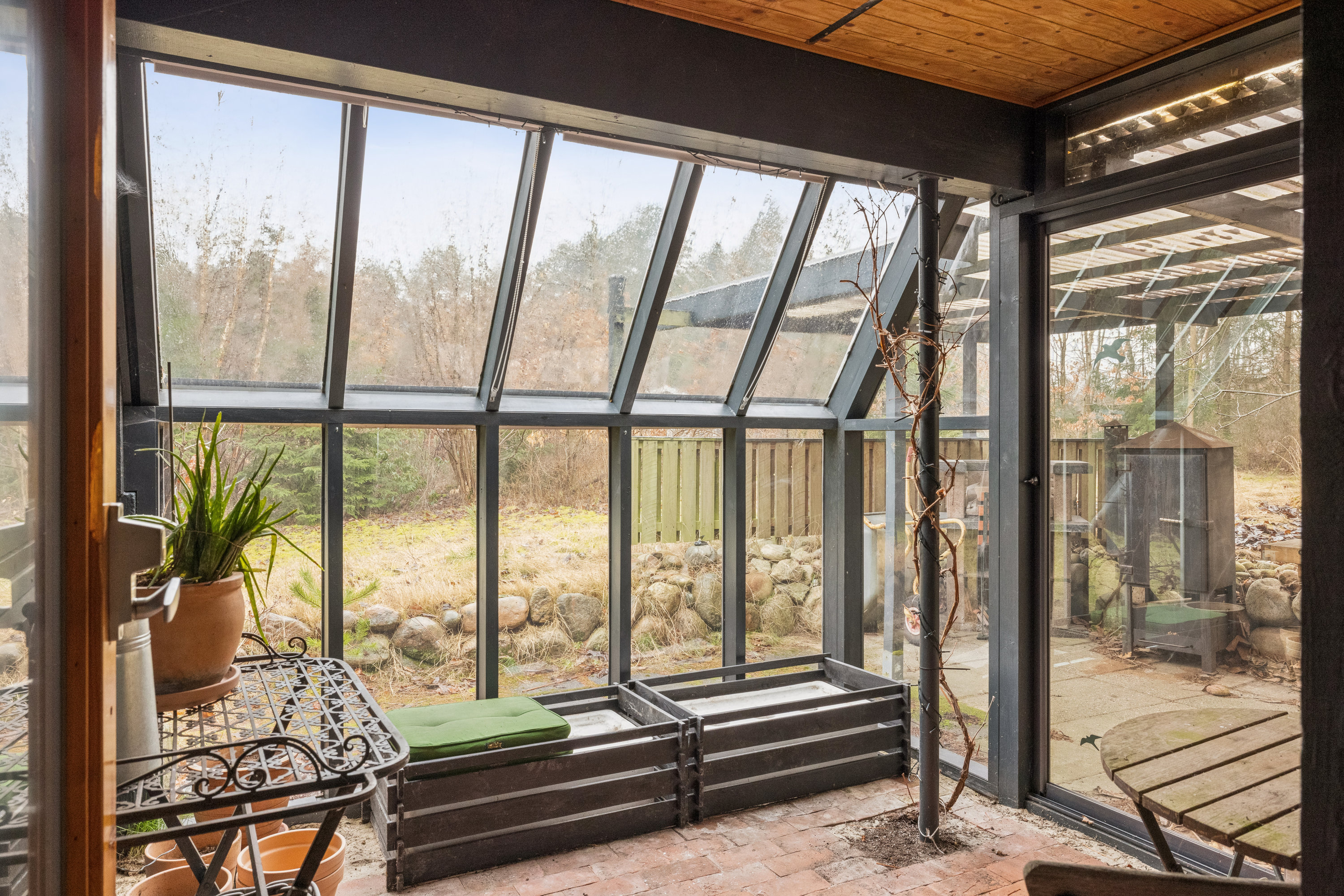 Fremhævet udestue billede i fuldskærmstilstand. Billede af Mellemtoften 42, Selkær Mølle, 8585 Glesborg