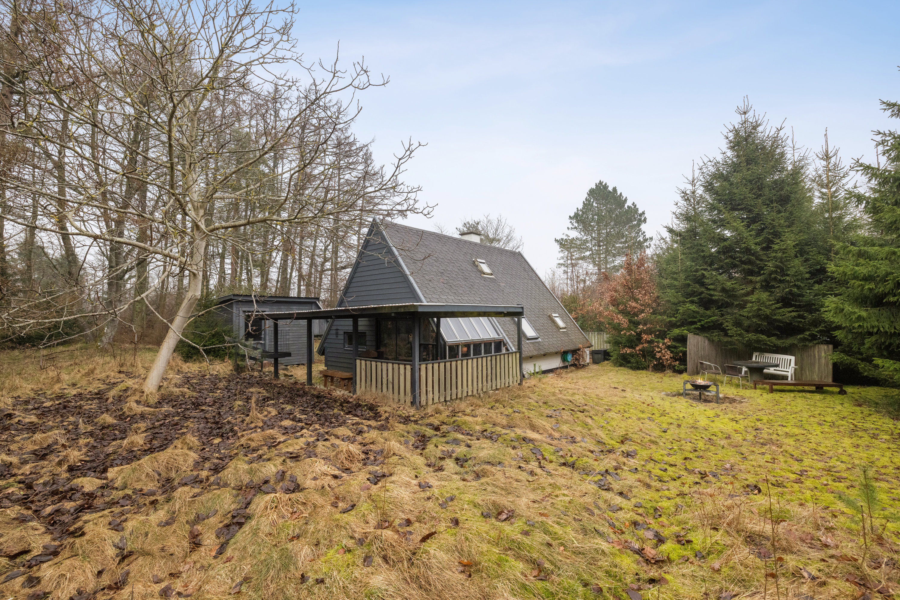 Fremhævet have billede i fuldskærmstilstand. Billede af Mellemtoften 42, Selkær Mølle, 8585 Glesborg