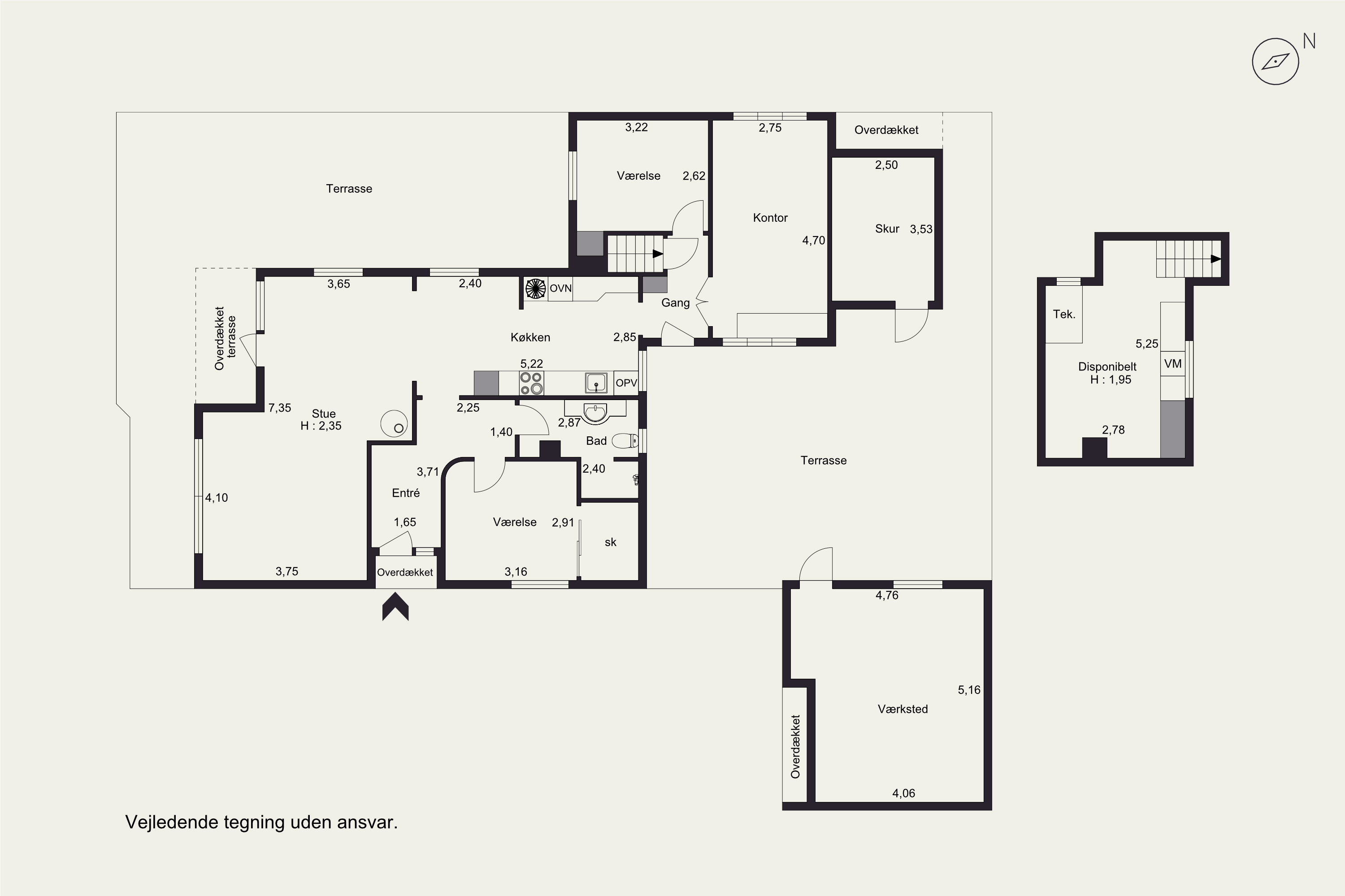 Plantegninger billede af Københovedvej 39, Københoved, 6630 Rødding