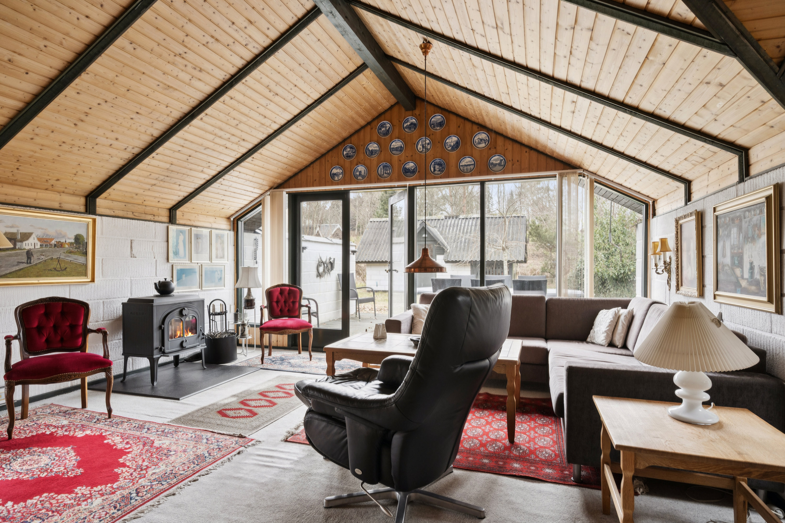 Fremhævet stue billede i fuldskærmstilstand. Billede af Kornvangen 5, Boeslum, 8400 Ebeltoft