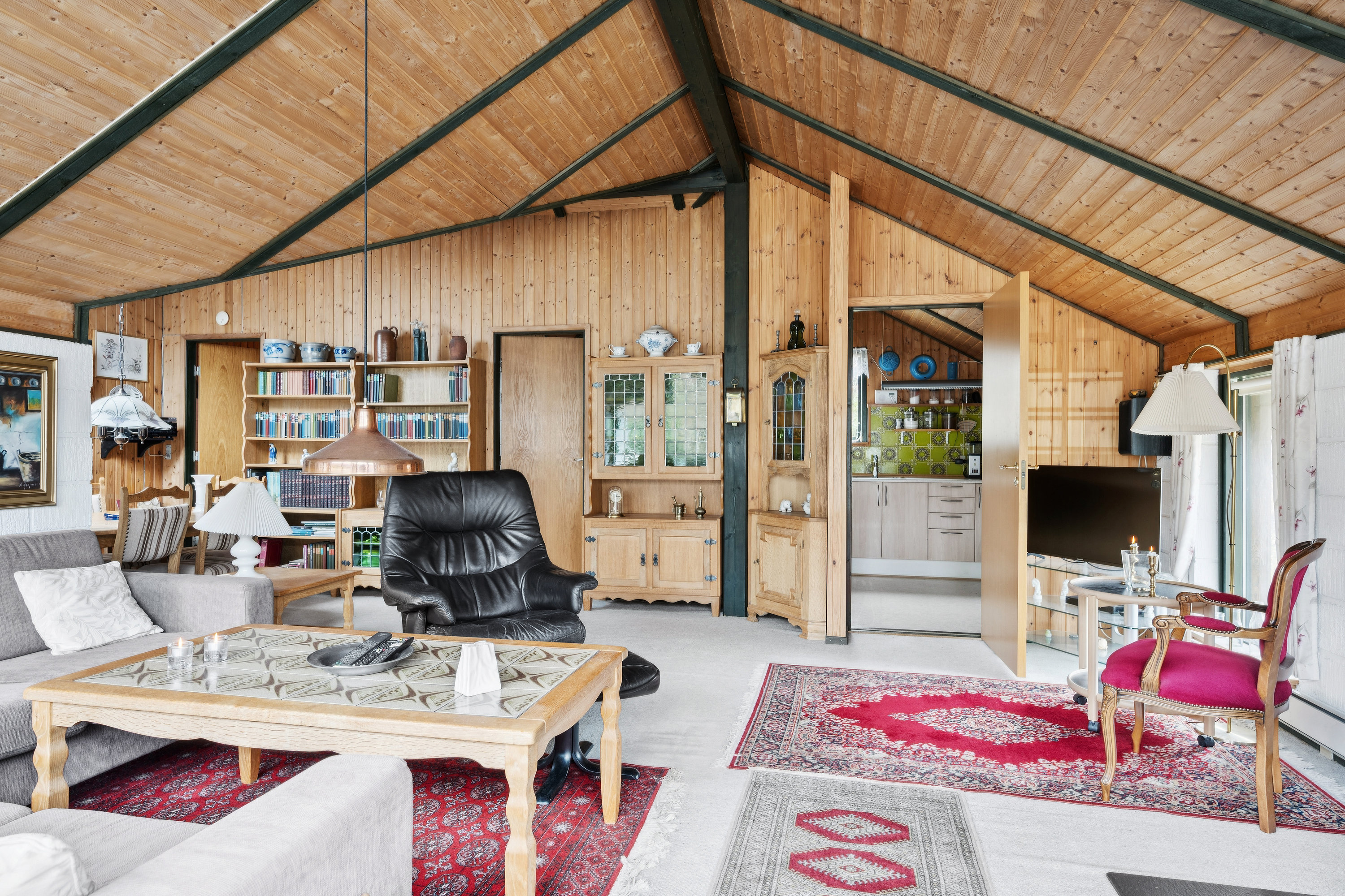 Fremhævet stue billede i fuldskærmstilstand. Billede af Kornvangen 5, Boeslum, 8400 Ebeltoft