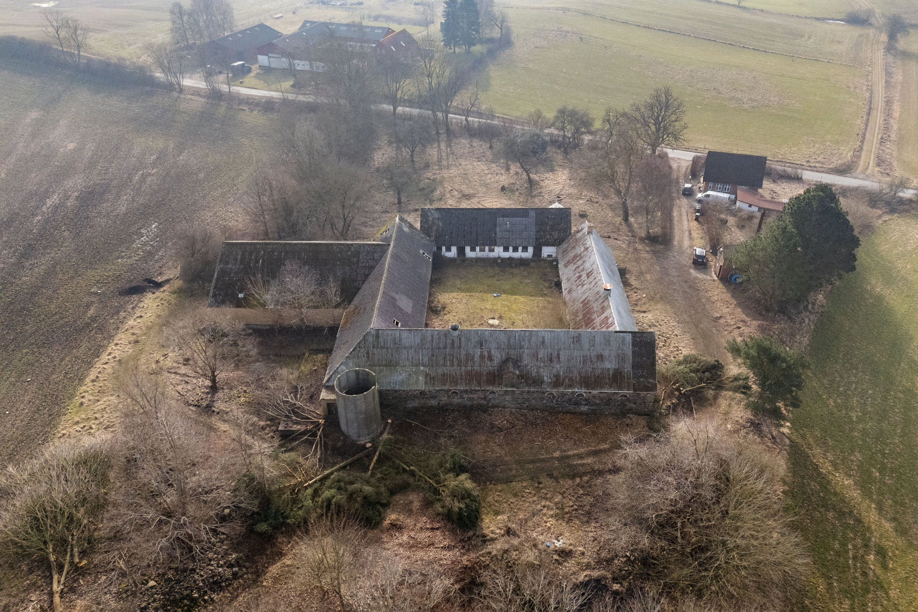 Fremhævet luftfoto billede i fuldskærmstilstand. Billede af Sørningevej 11A, Brokøb, 4450 Jyderup