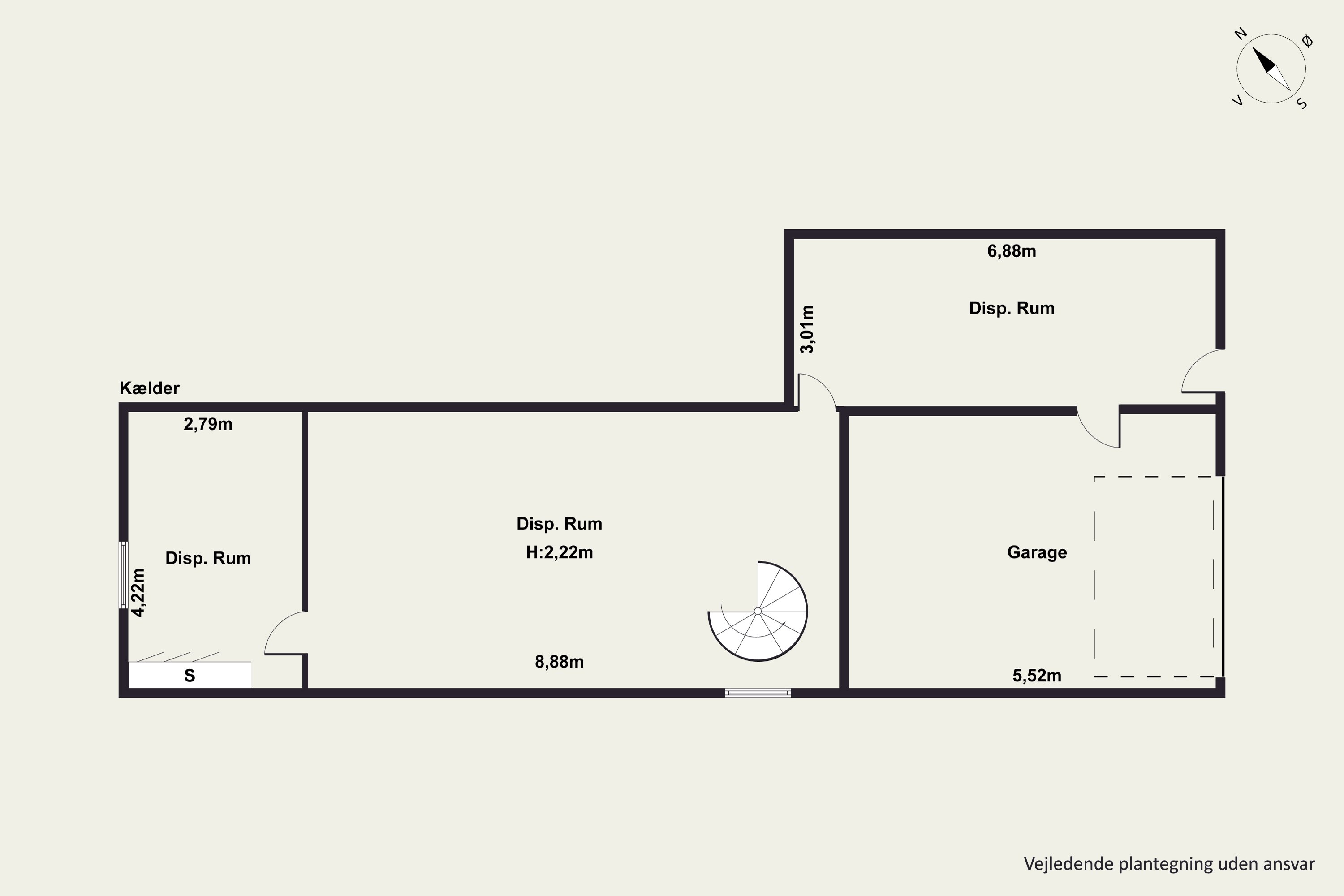 Plantegninger billede af Meldgårdsvej 13, Rødding, 8830 Tjele
