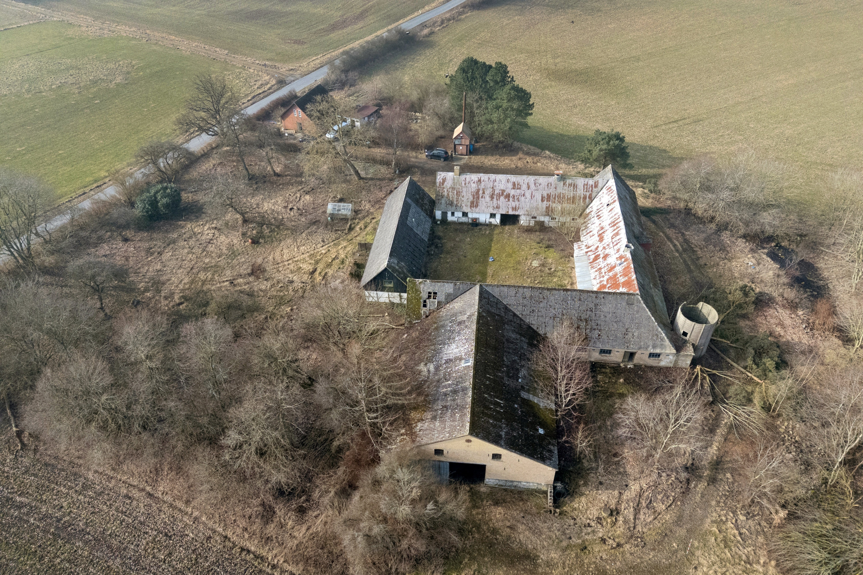 Fremhævet luftfoto billede i fuldskærmstilstand. Billede af Sørningevej 11A, Brokøb, 4450 Jyderup