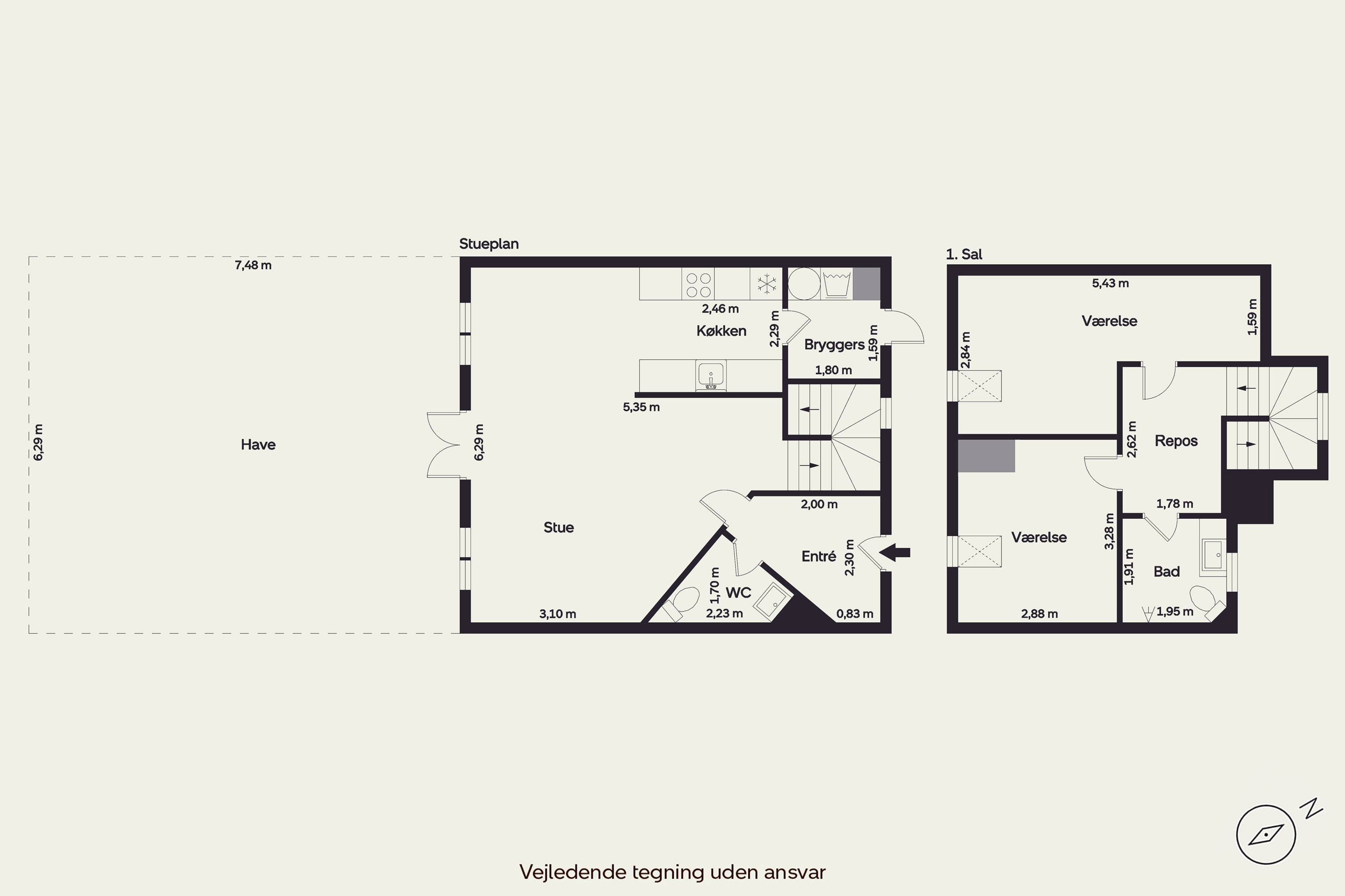 Plantegninger billede af Københavnsvej 6F, 3400 Hillerød