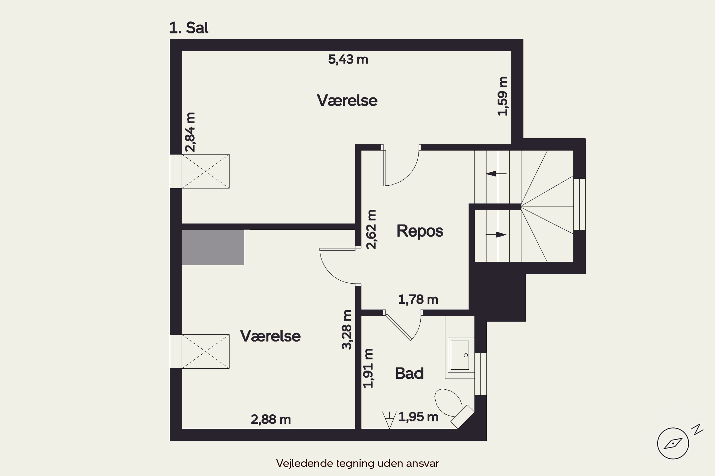 Plantegninger billede af Københavnsvej 6F, 3400 Hillerød
