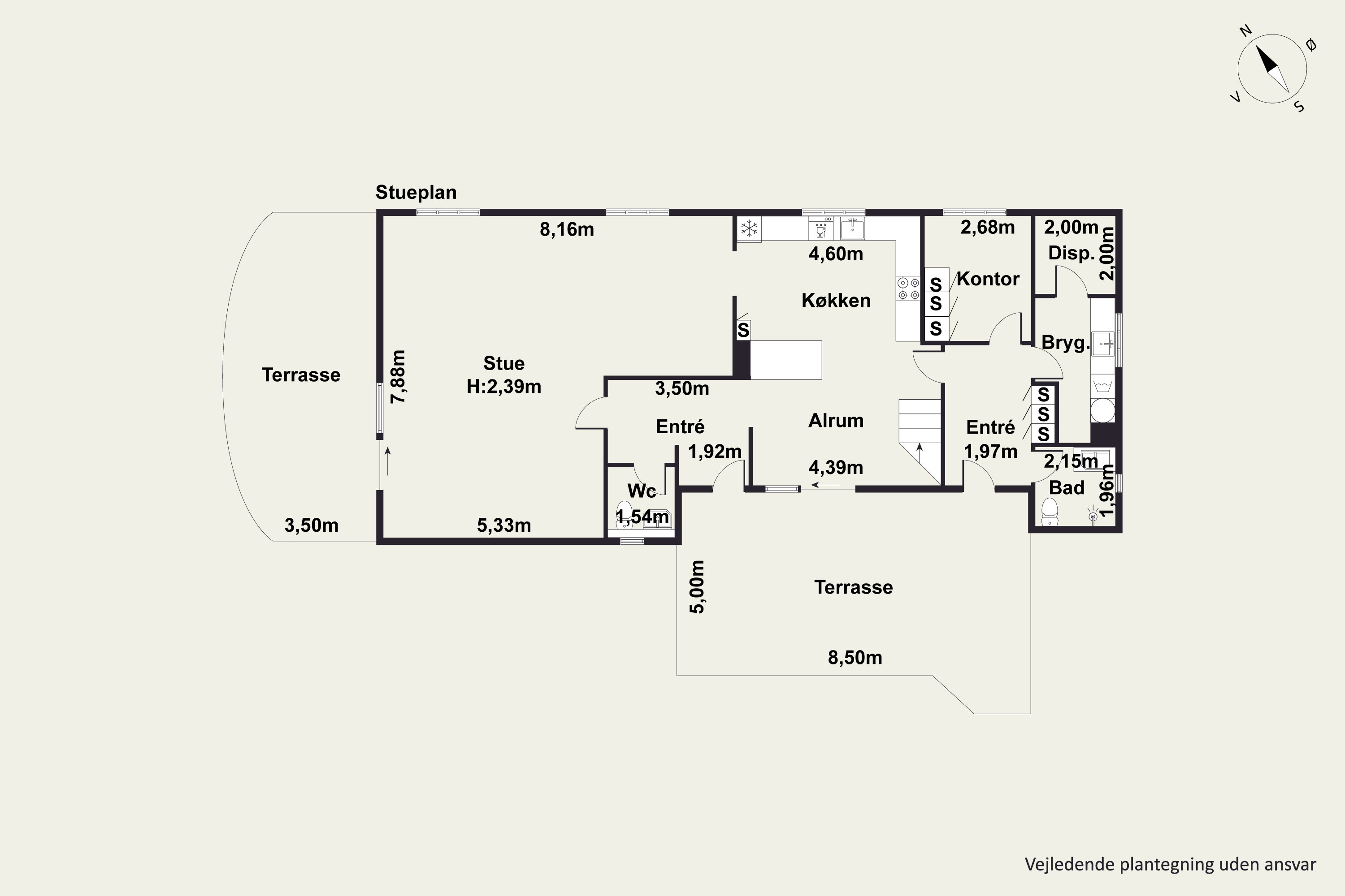 Plantegninger billede af Allerupvej 46, Allerup, 9320 Hjallerup
