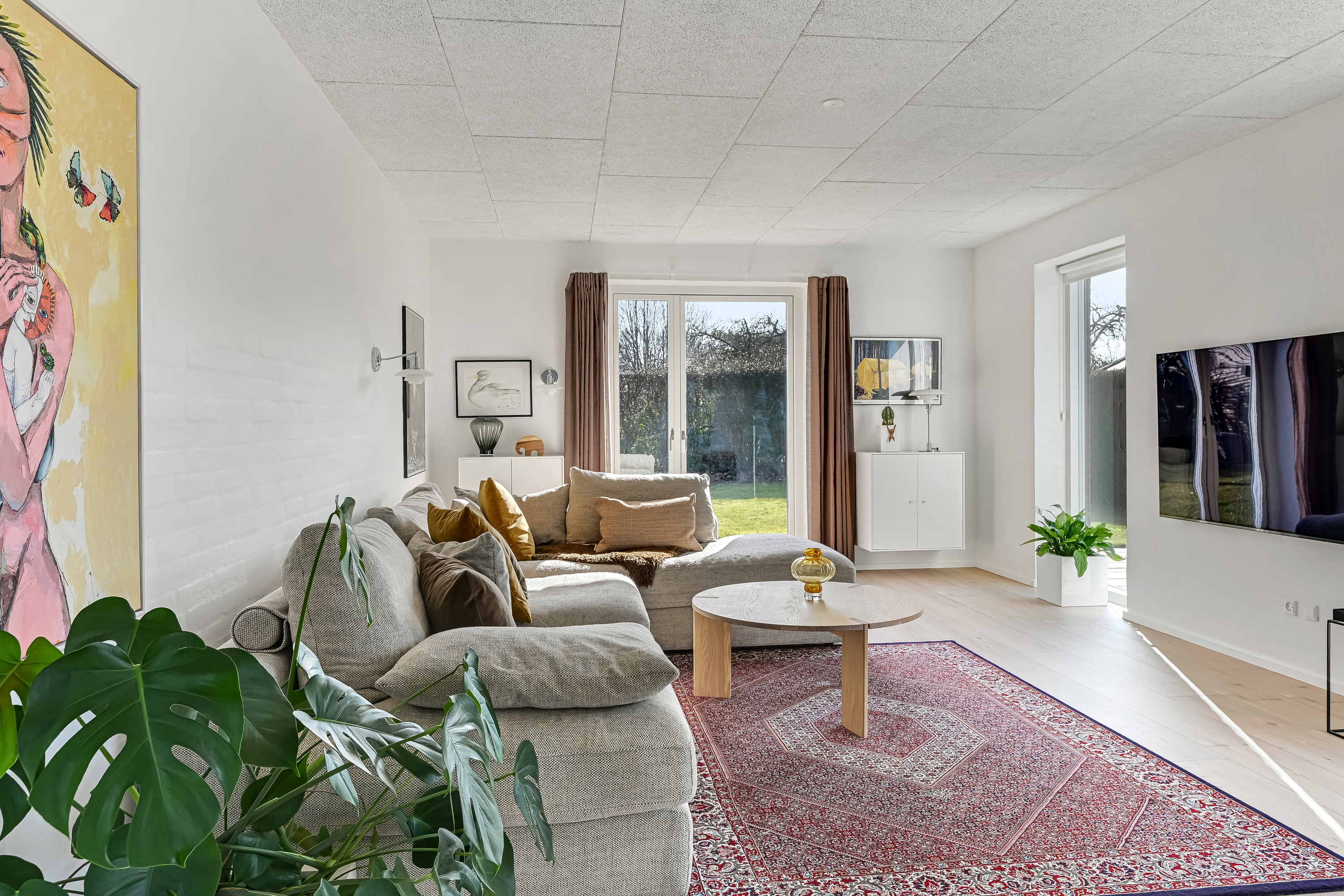 Fremhævet stue billede i fuldskærmstilstand. Billede af Højtoftevej 47, 6700 Esbjerg