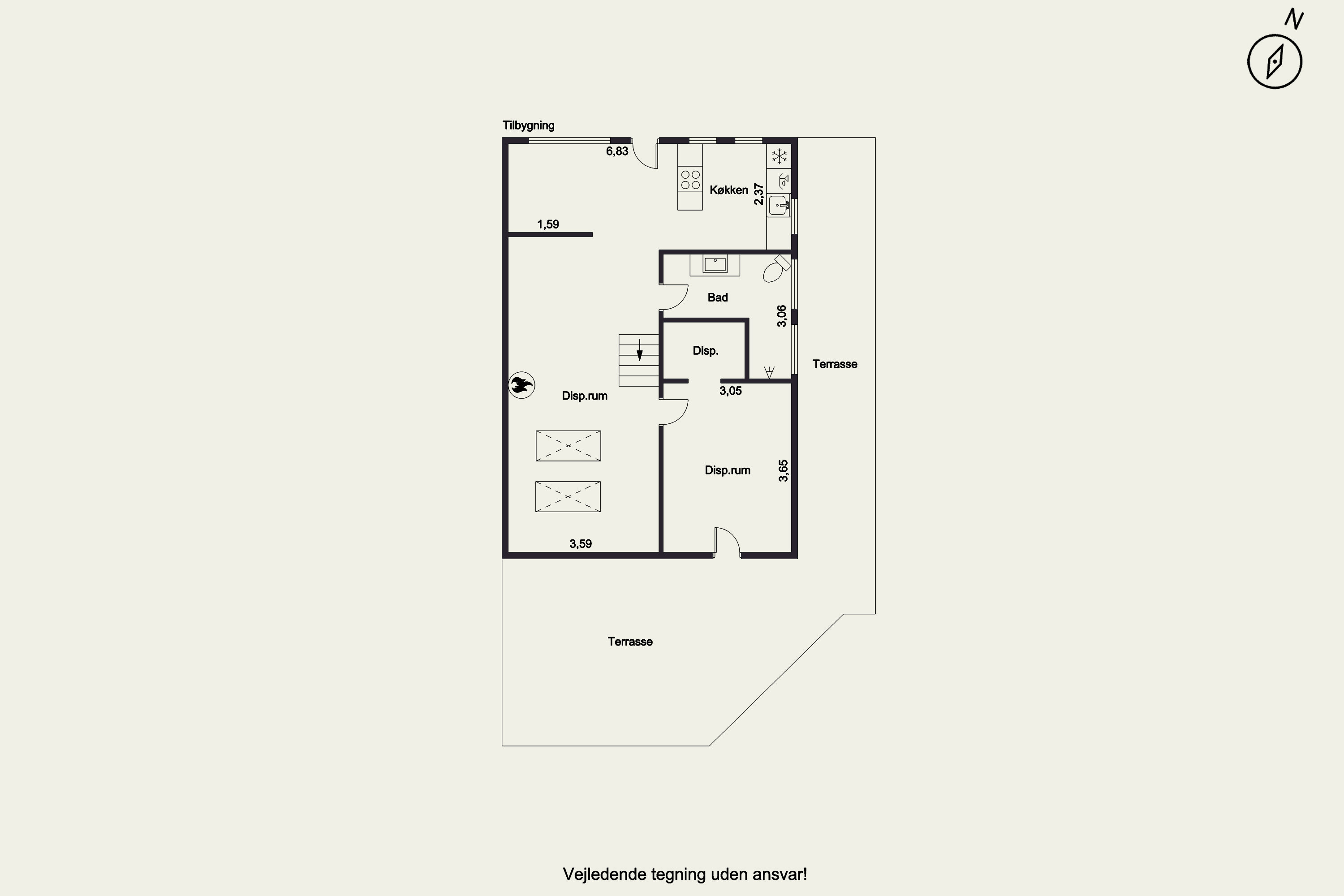 Plantegninger billede af Bredgade 106, 5485 Skamby