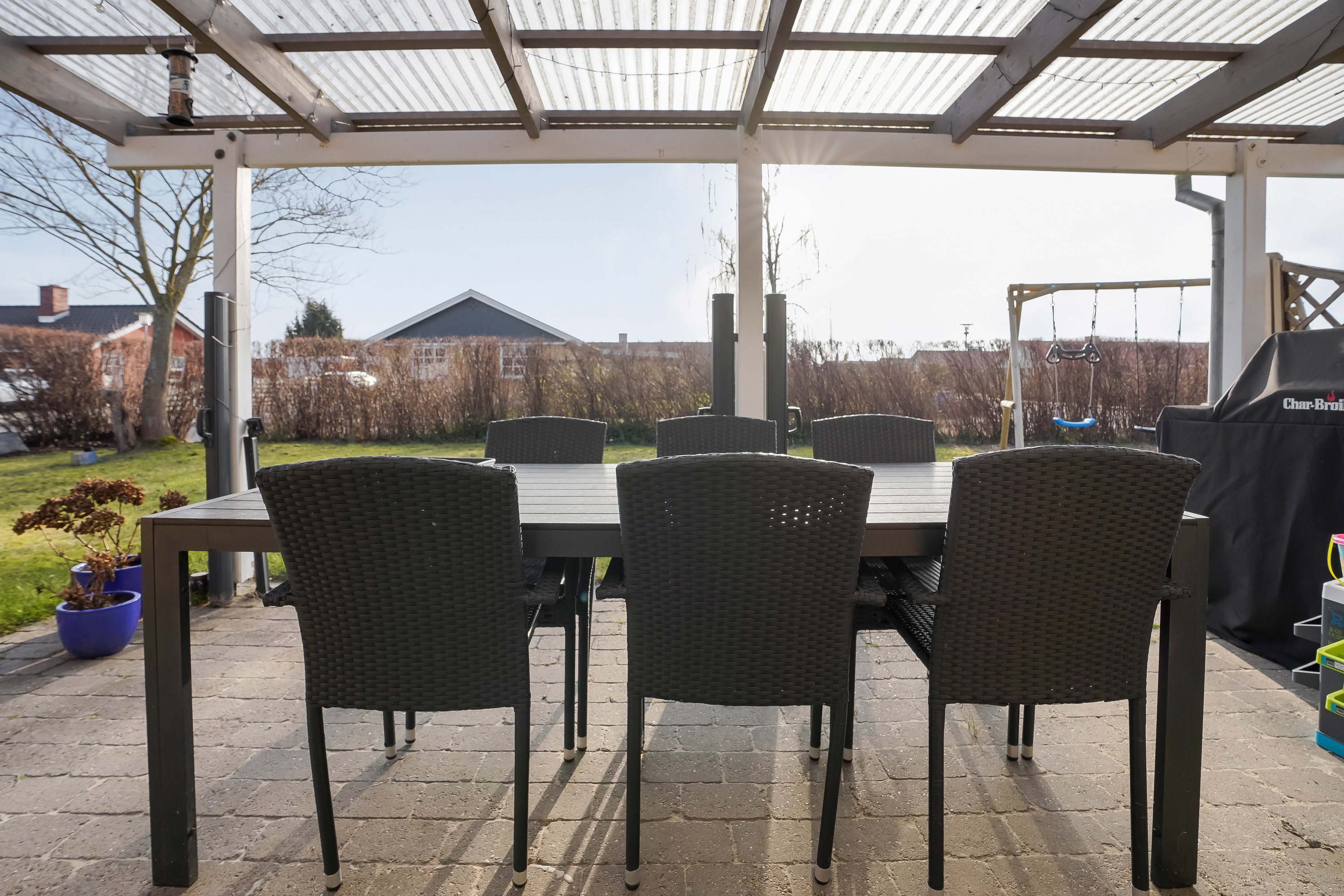 Fremhævet terrasse billede i fuldskærmstilstand. Billede af Daltoften 113, Agedrup, 5320 Agedrup