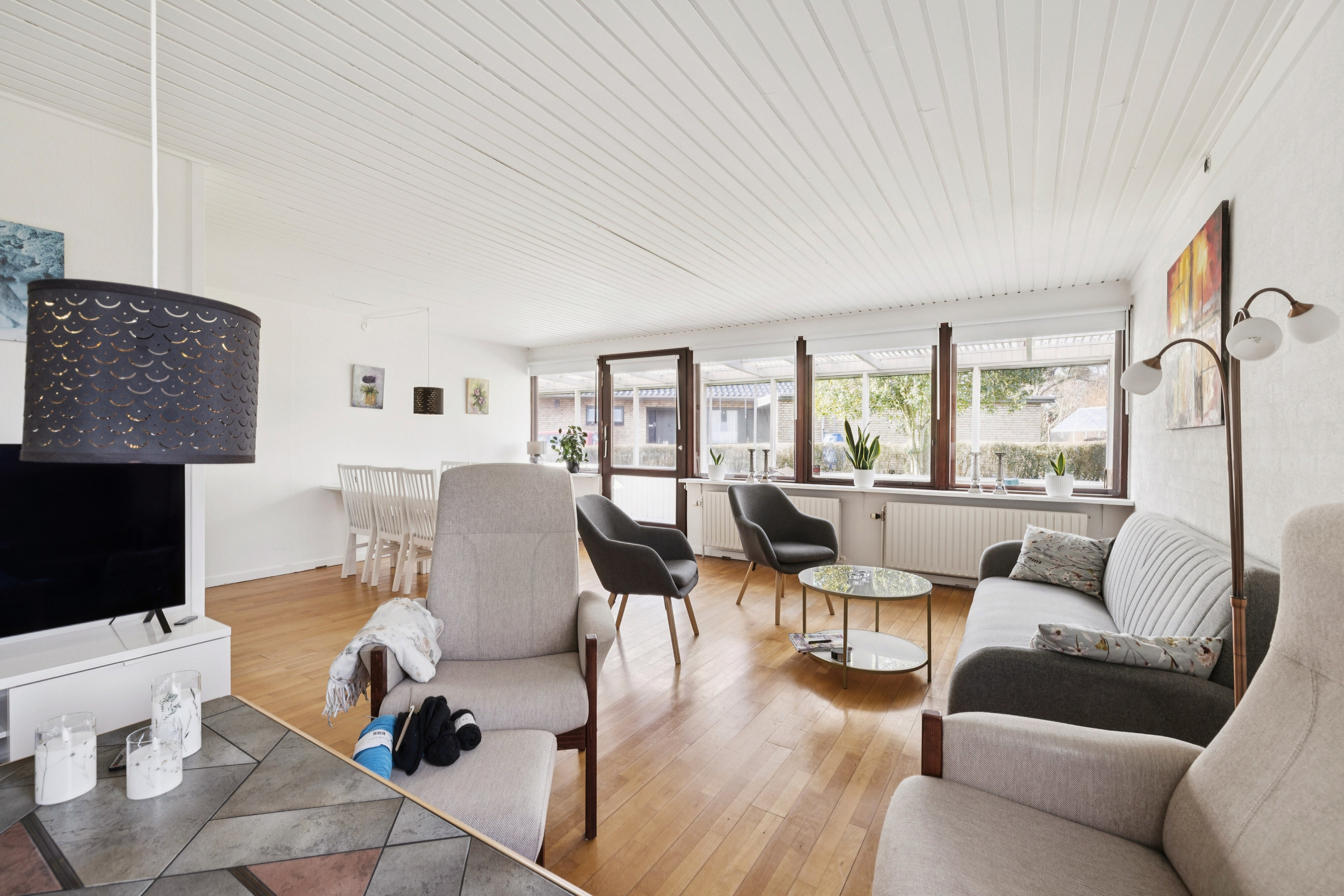 Fremhævet stue billede i fuldskærmstilstand. Billede af Viebæltet 35, 5900 Rudkøbing