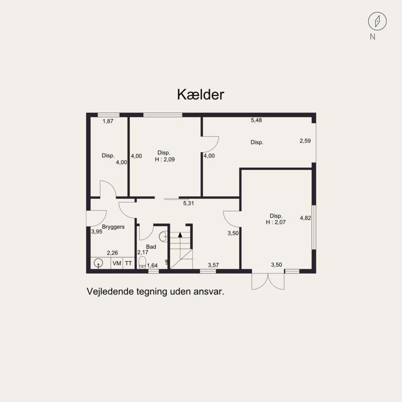 Plantegninger billede af Otto Sverdrups Vej 5, Risvangen, 8200 Aarhus N