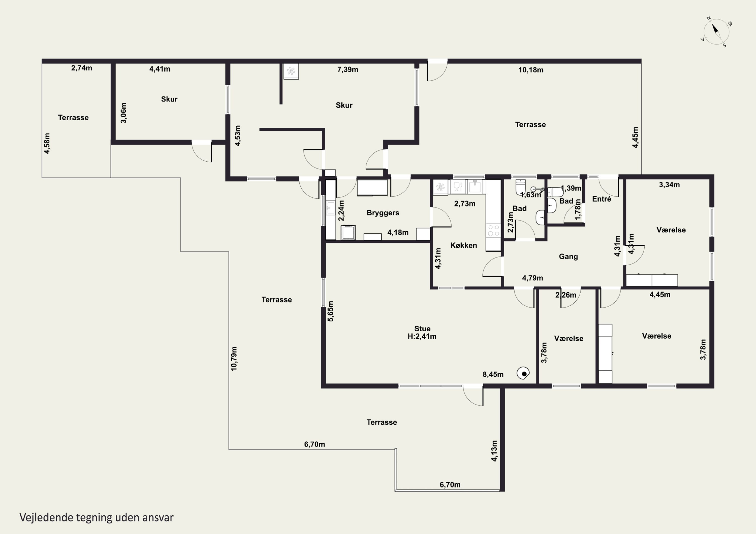 Plantegninger billede af Skovvej 23, 5540 Ullerslev