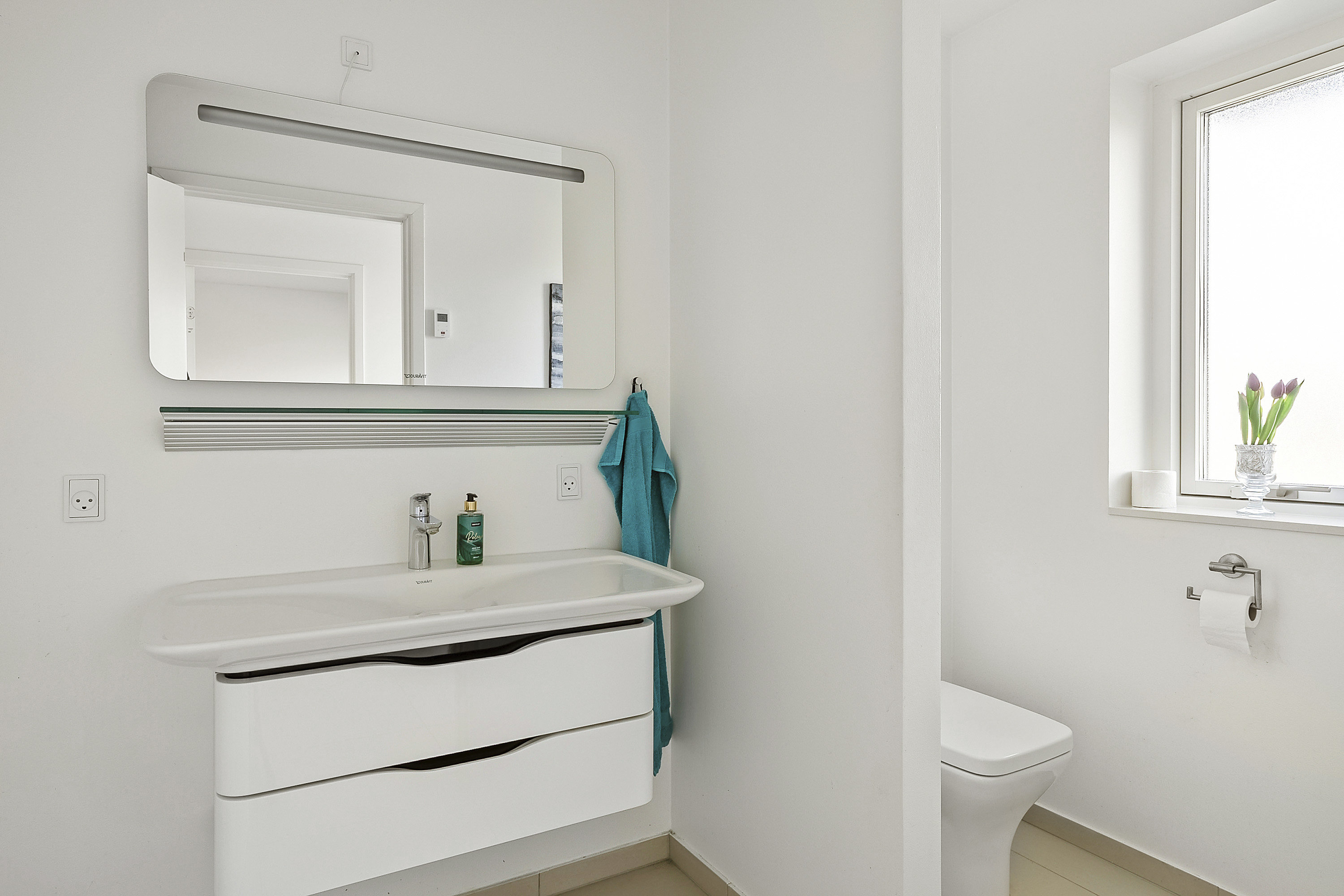 Fremhævet badeværelse billede i fuldskærmstilstand. Billede af Skrænten 2, Korsør Syd, 4220 Korsør