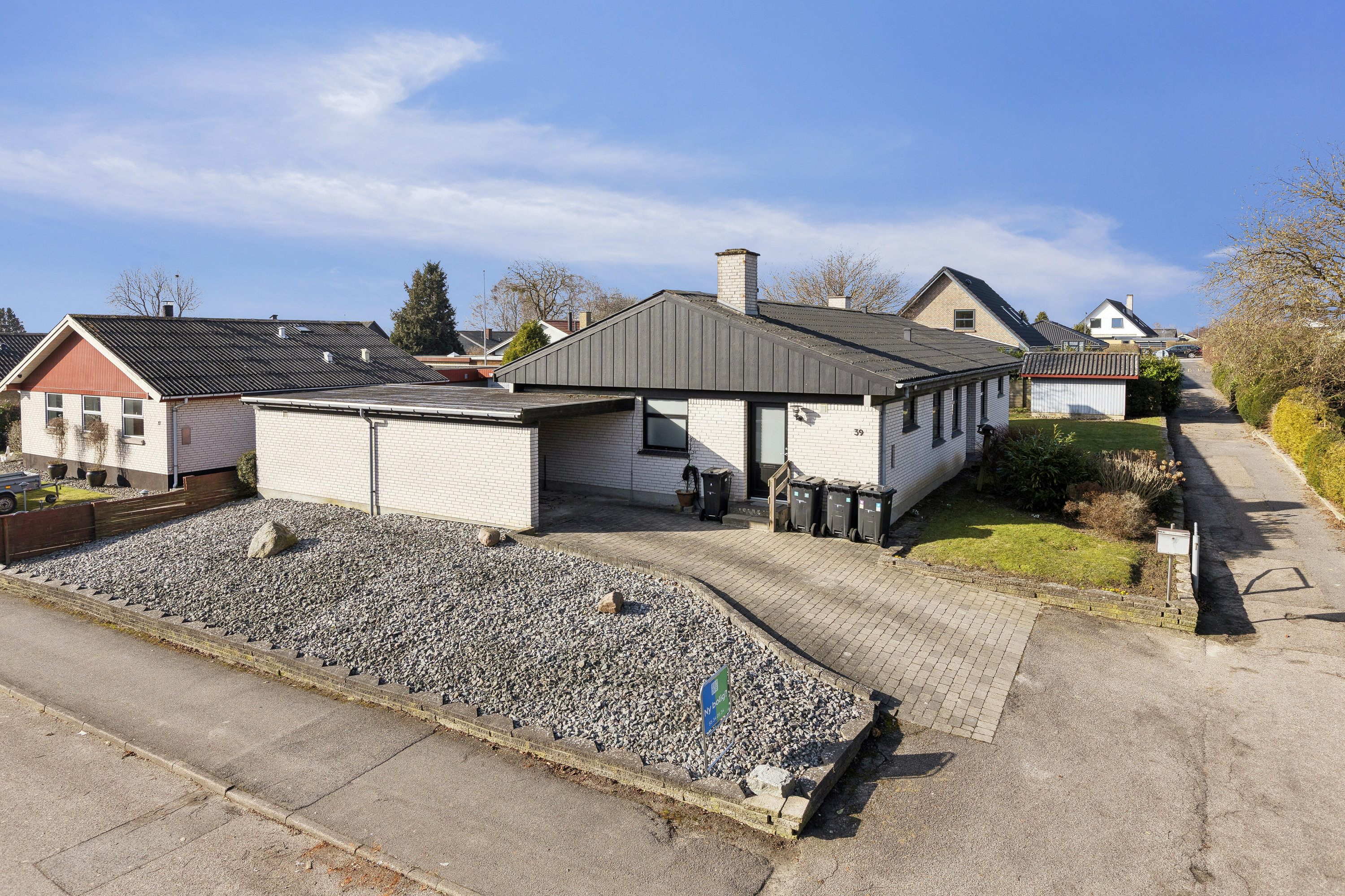 Fremhævet set fra vejen billede i fuldskærmstilstand. Billede af Lupinvej 39, 4773 Stensved