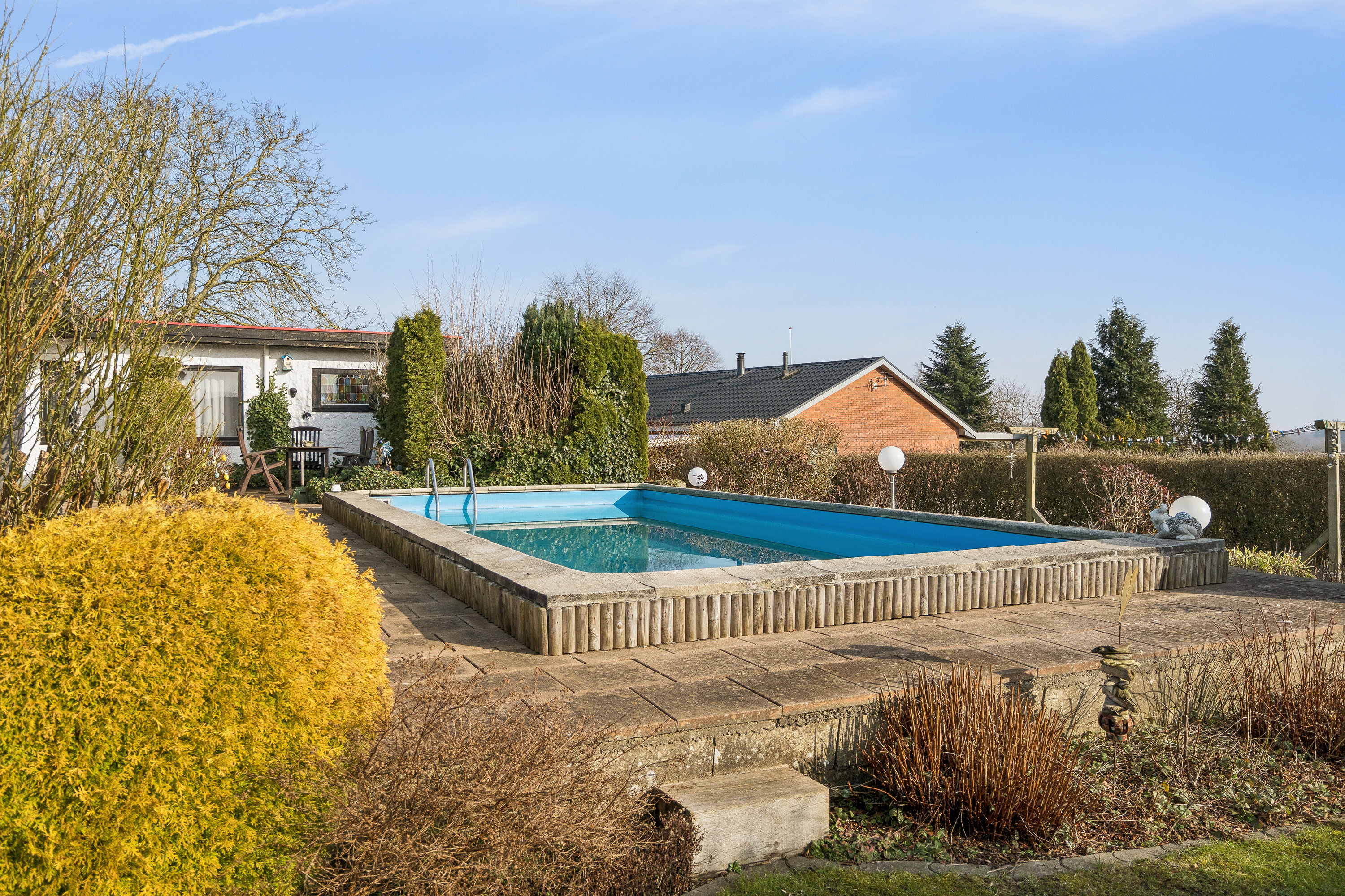 Fremhævet swimmingpool billede i fuldskærmstilstand. Billede af Skovglimt 31, 6340 Kruså