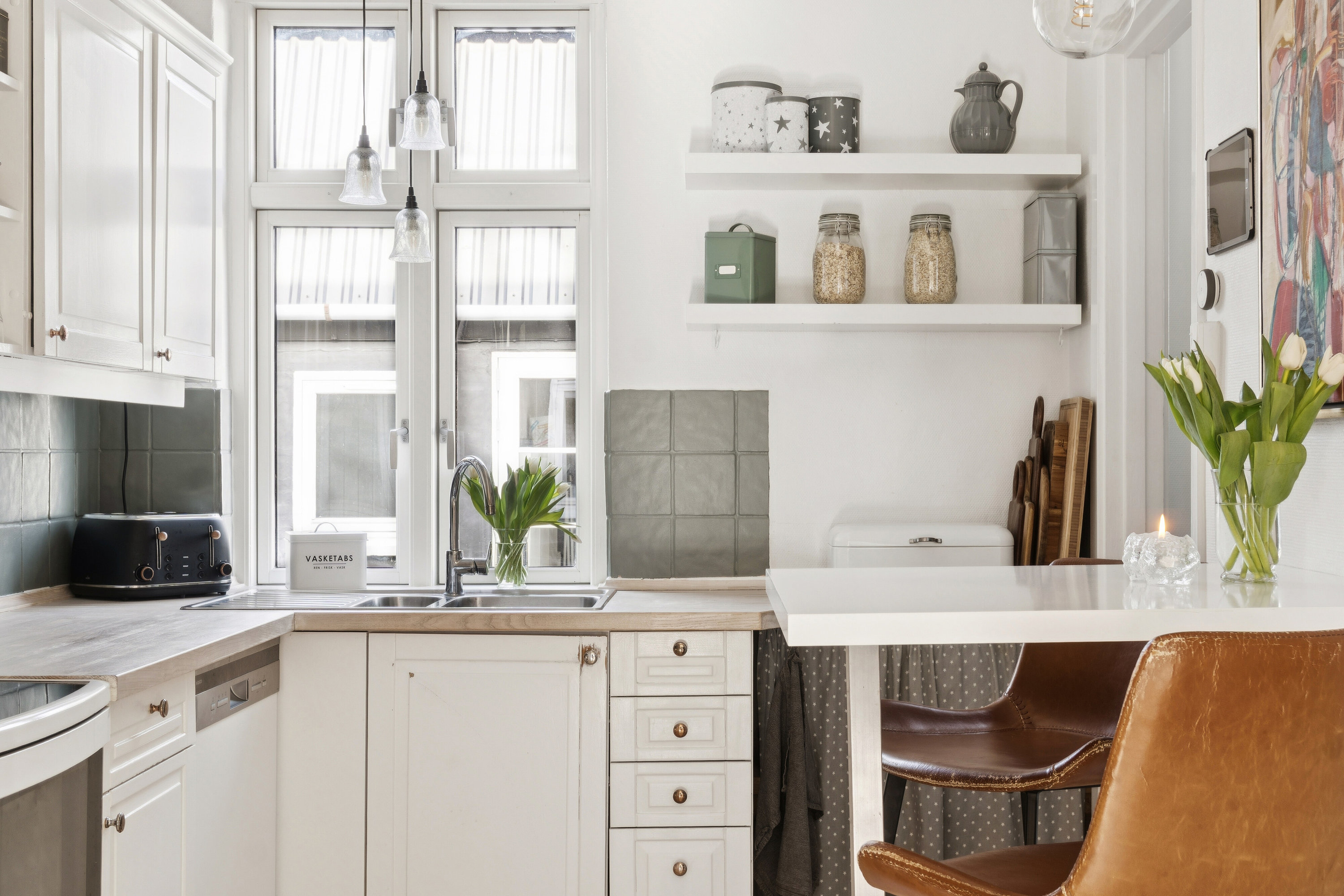 Fremhævet køkken billede i fuldskærmstilstand. Billede af Margrethevej 13, 4400 Kalundborg