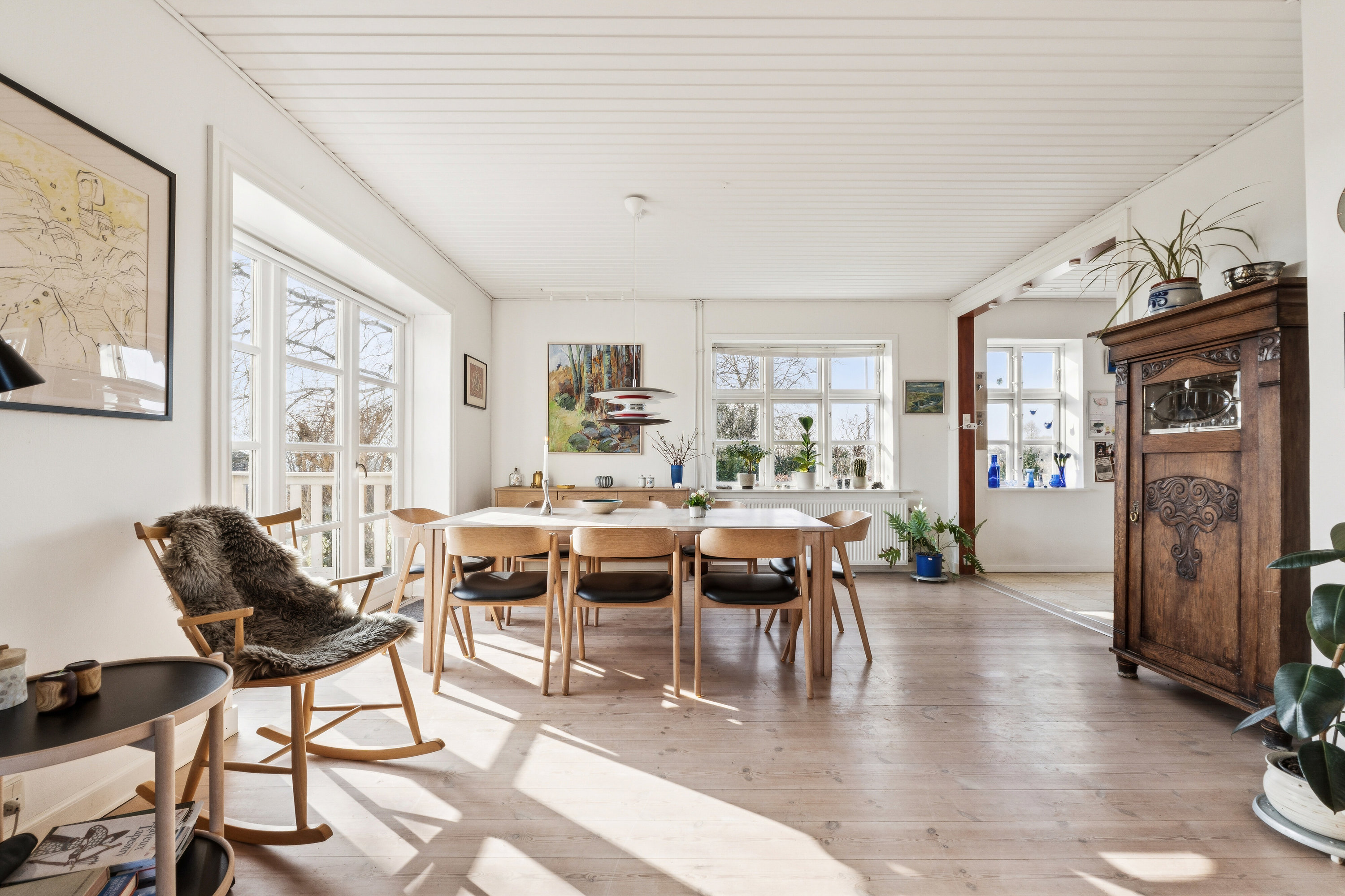 Fremhævet spisestue billede i fuldskærmstilstand. Billede af Solbakkevej 12, 5874 Hesselager