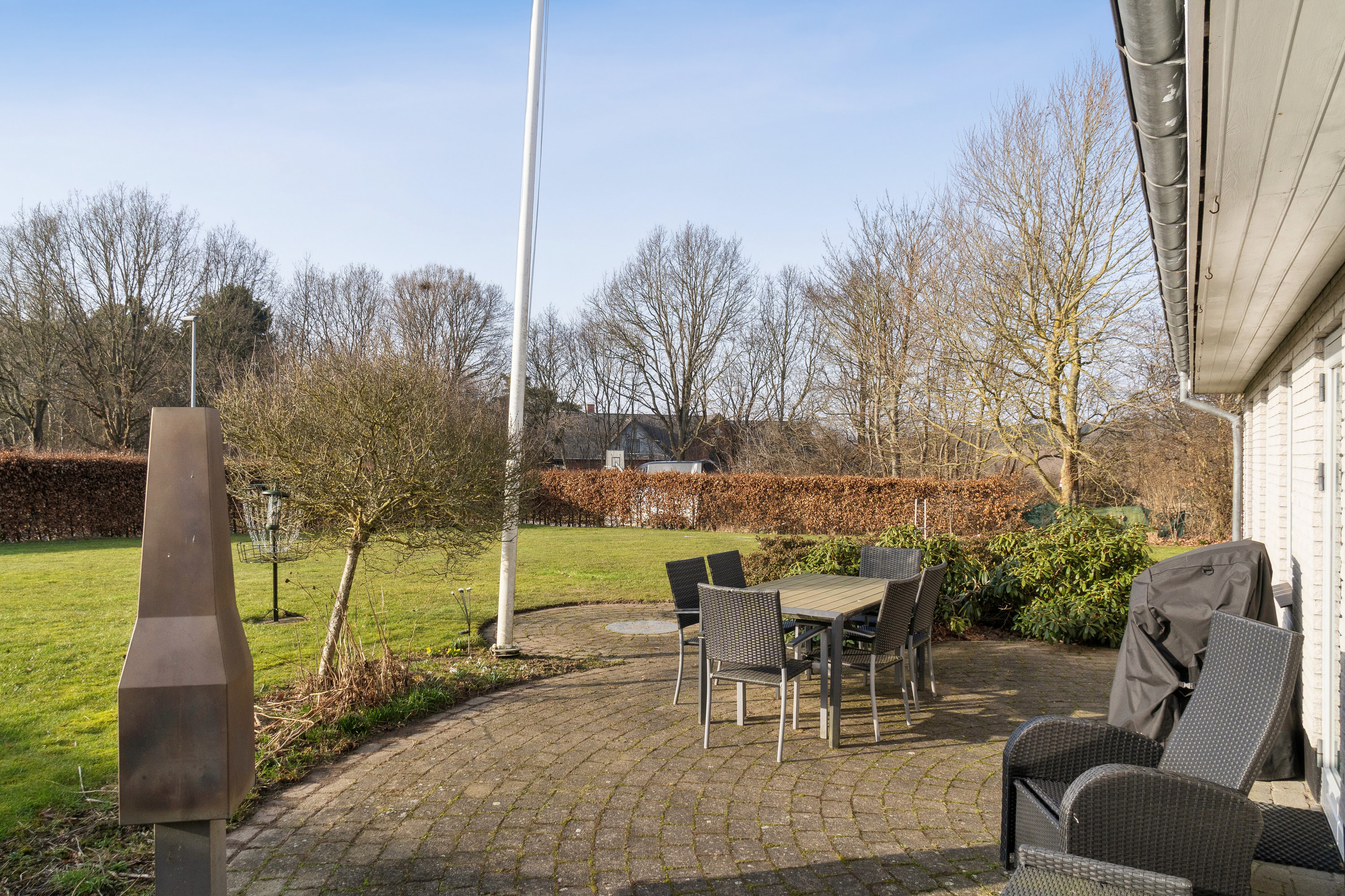 Fremhævet terrasse billede i fuldskærmstilstand. Billede af Toftegårdsvej 5, Voel, 8600 Silkeborg