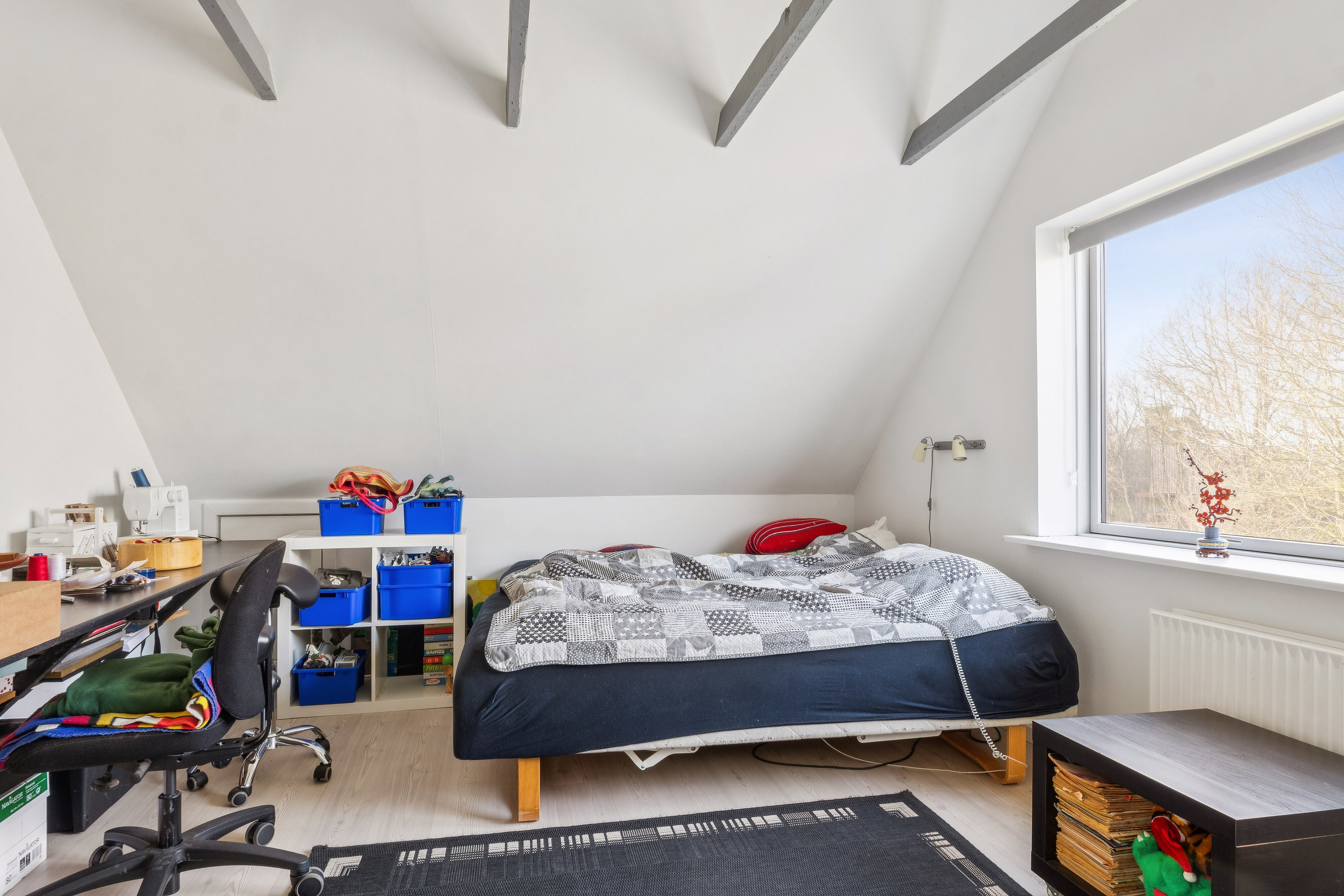 Fremhævet soveværelse billede i fuldskærmstilstand. Billede af Toftegårdsvej 5, Voel, 8600 Silkeborg