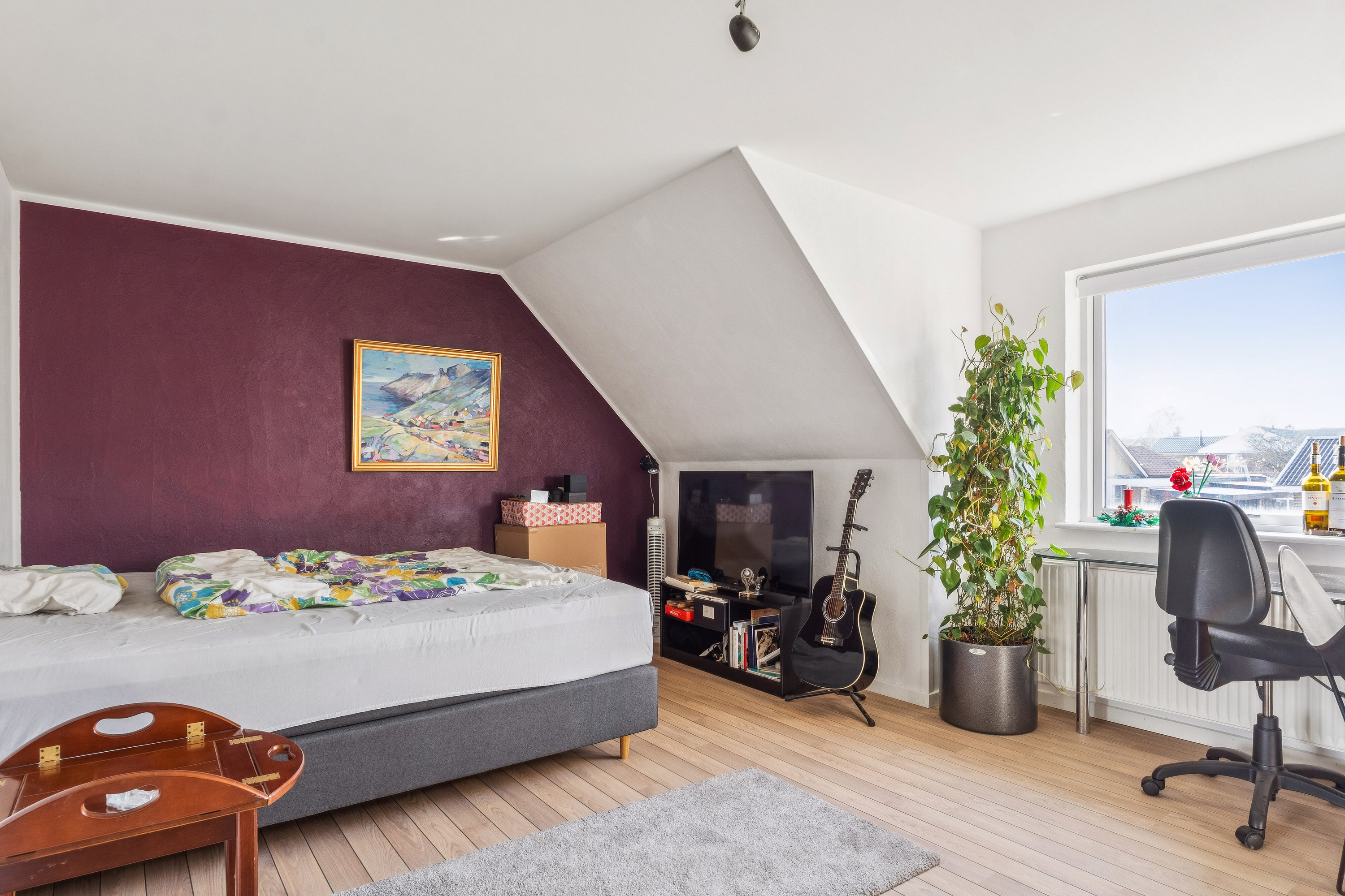 Fremhævet soveværelse billede i fuldskærmstilstand. Billede af Toftegårdsvej 5, Voel, 8600 Silkeborg