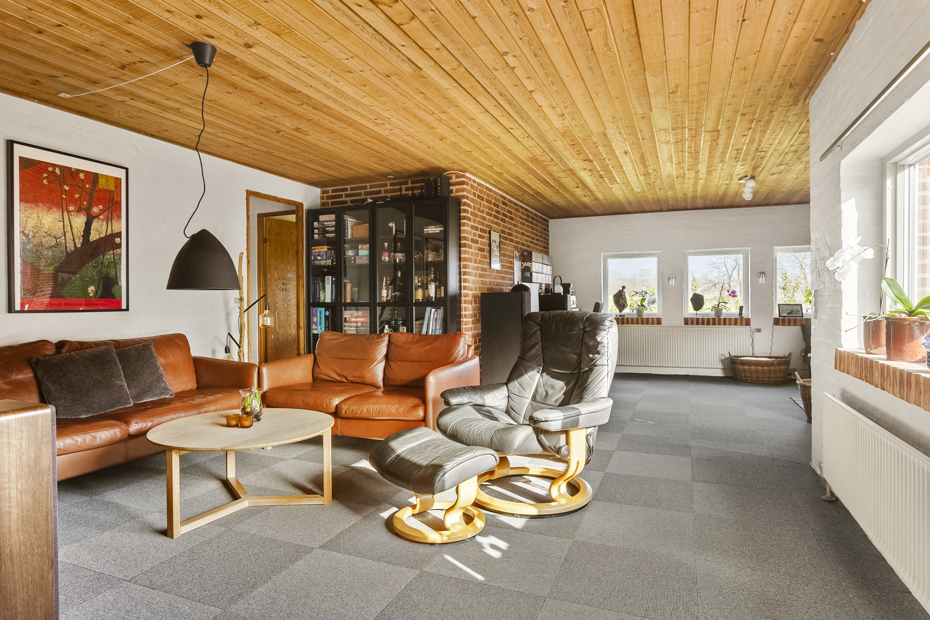 Fremhævet stue billede i fuldskærmstilstand. Billede af Rugtoften 76, Skodborg, 6630 Rødding