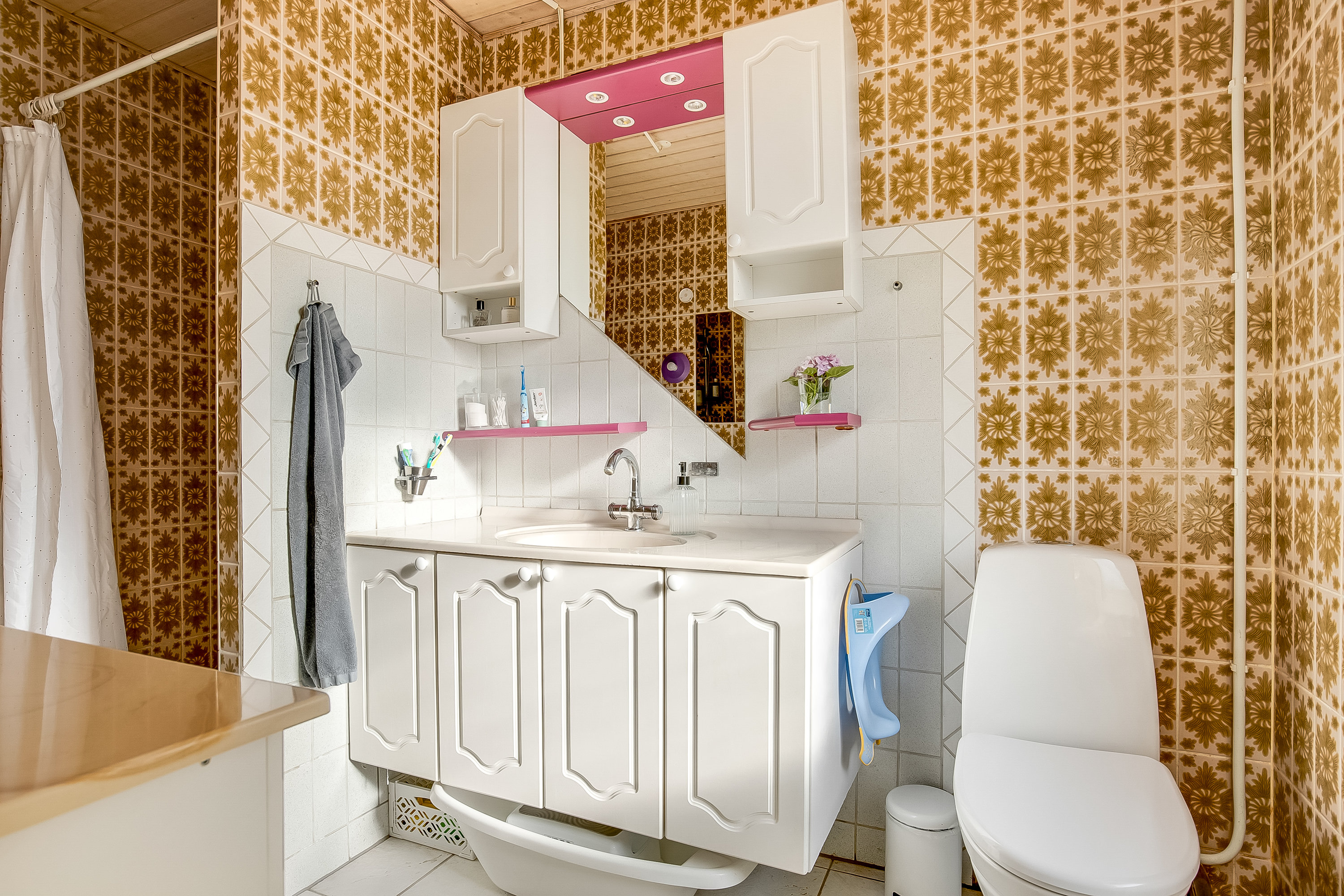 Fremhævet badeværelse billede i fuldskærmstilstand. Billede af Ødisvej 13, 6580 Vamdrup