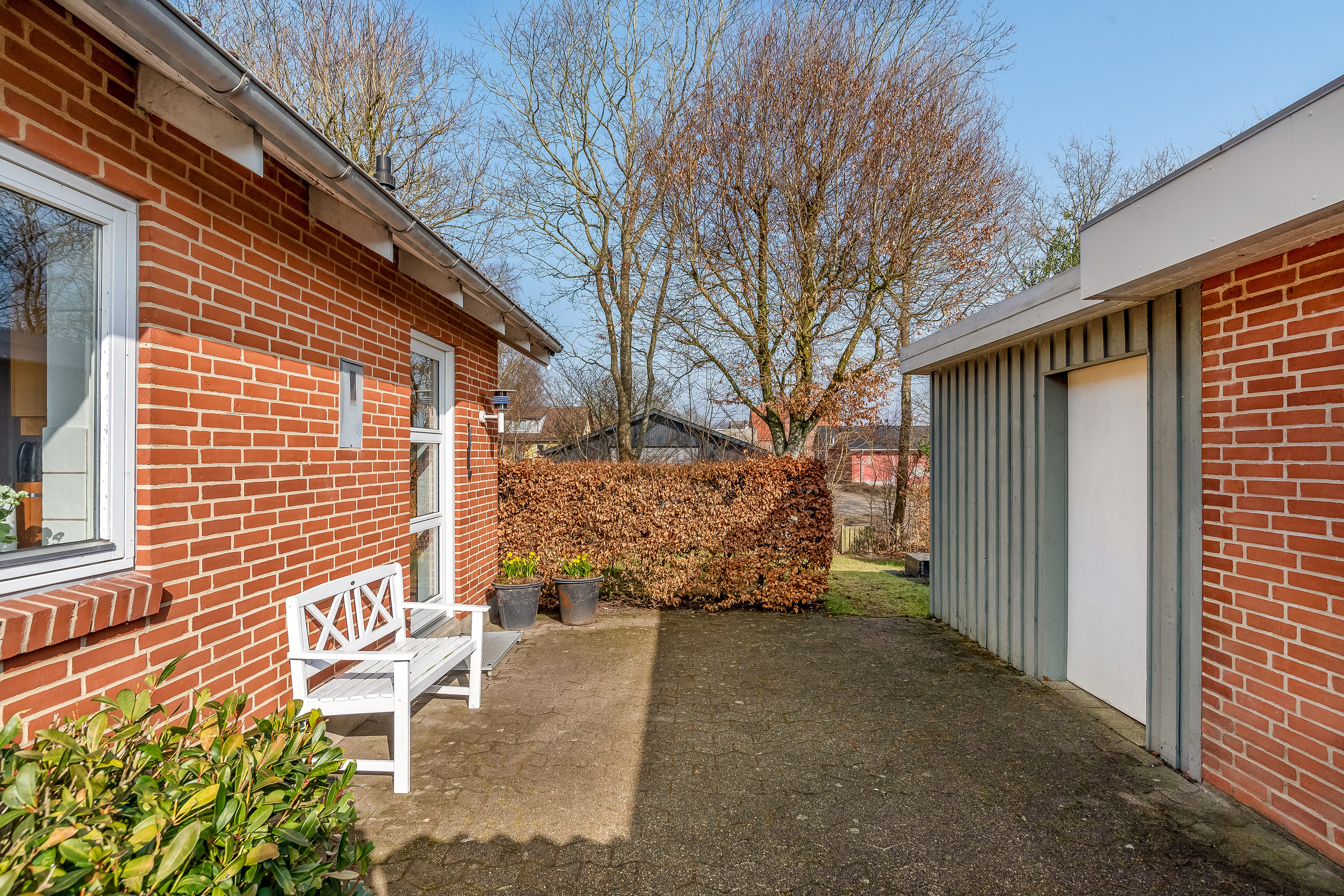 Fremhævet terrasse billede i fuldskærmstilstand. Billede af Ribesvej 5, 7550 Sørvad