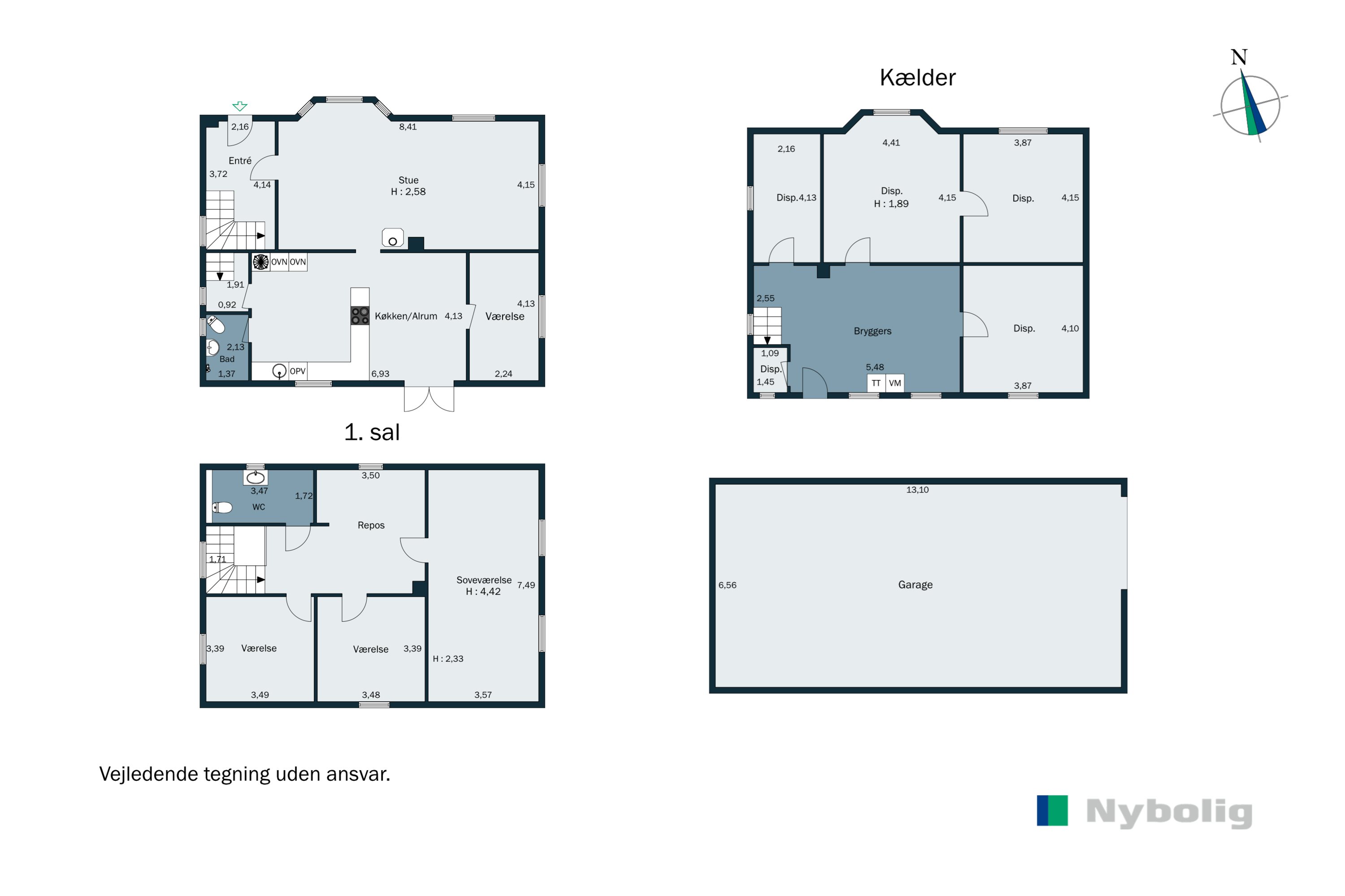 Plantegninger billede af Otto Møllersgade 10, Gylling, 8300 Odder