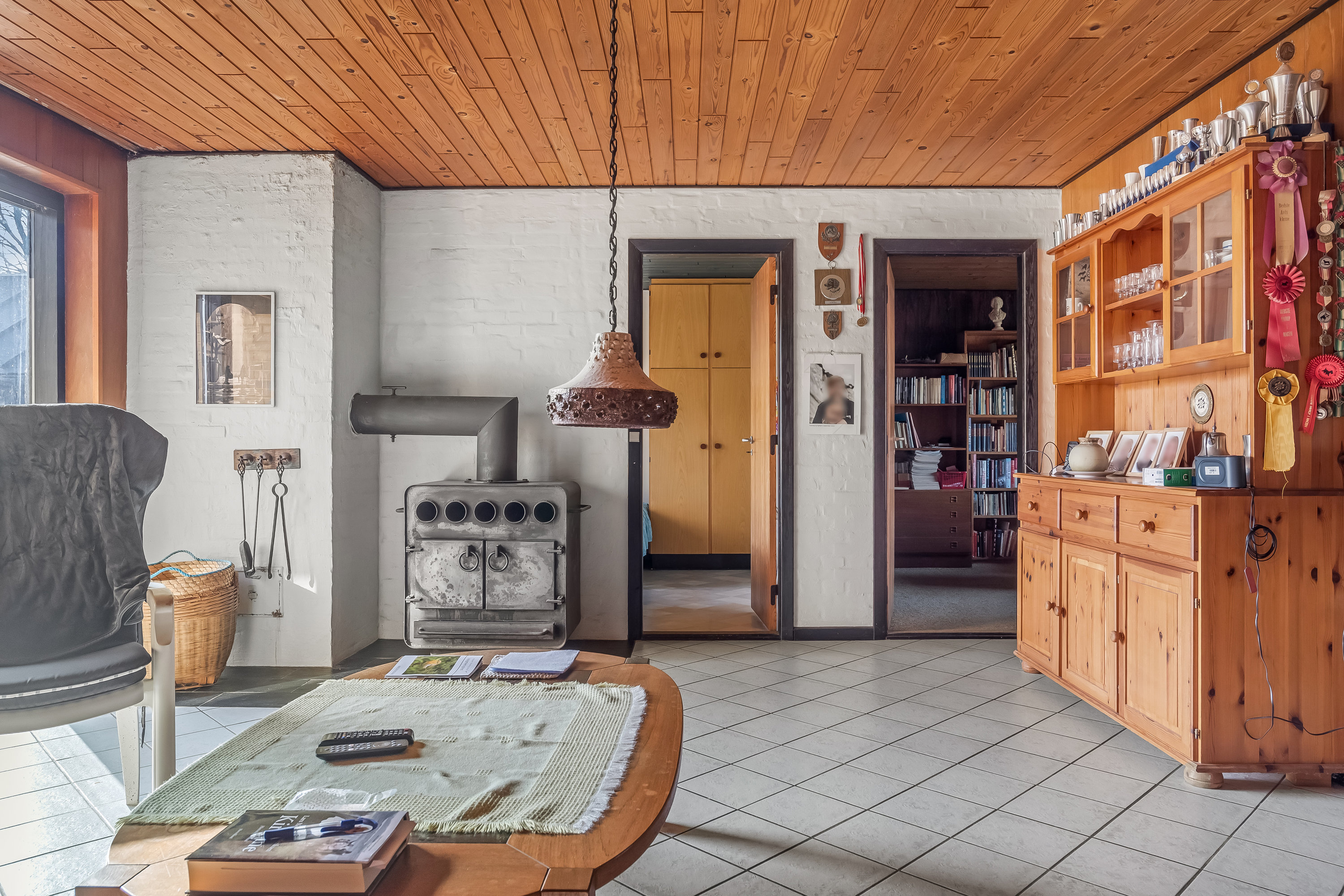 Fremhævet stue billede i fuldskærmstilstand. Billede af Vognstrupvej 7, 7550 Sørvad