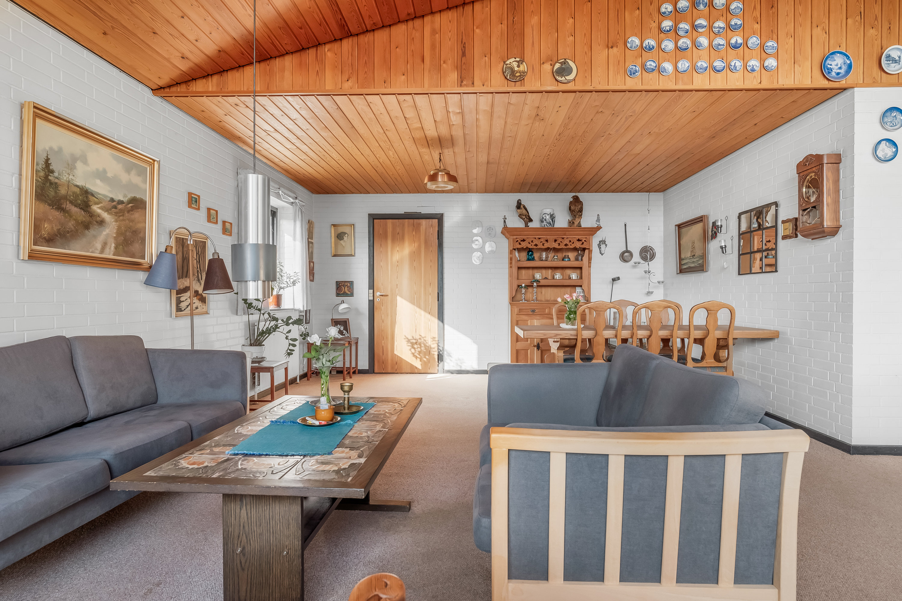 Fremhævet stue billede i fuldskærmstilstand. Billede af Vognstrupvej 7, 7550 Sørvad