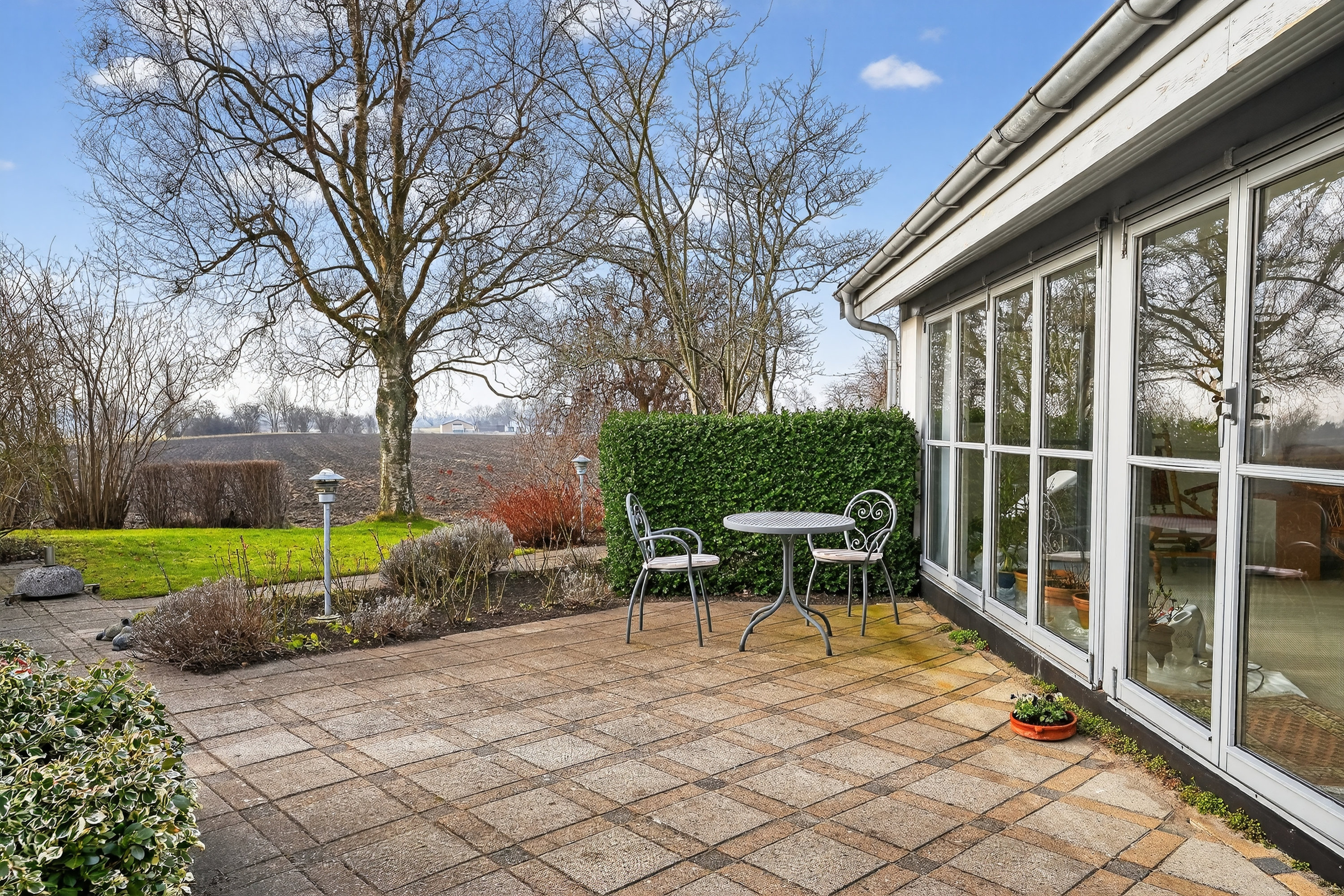 Fremhævet terrasse billede i fuldskærmstilstand. Billede af Naurbjergvej 19, Kr Skensved, 4622 Havdrup