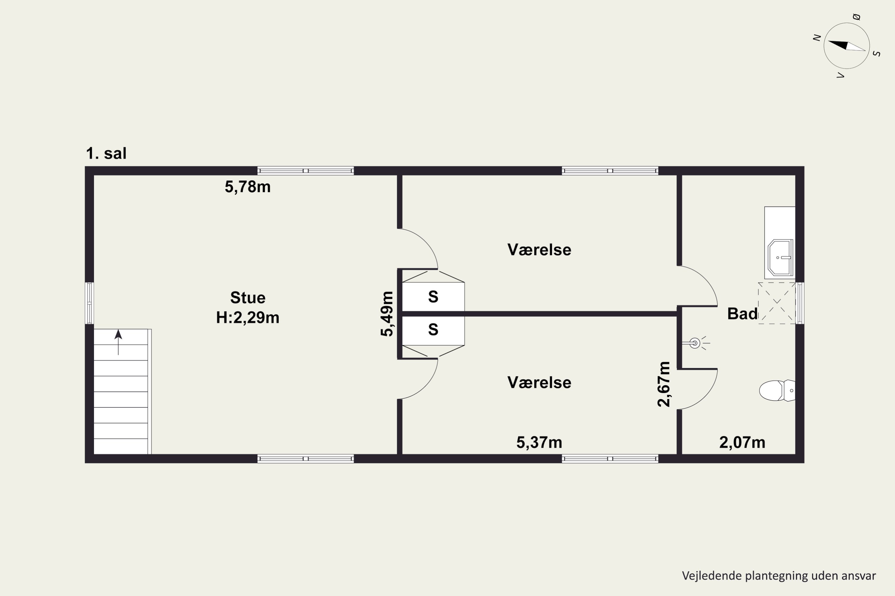Plantegninger billede af Birkedalvej 24, Skindbjerg, 8500 Grenaa