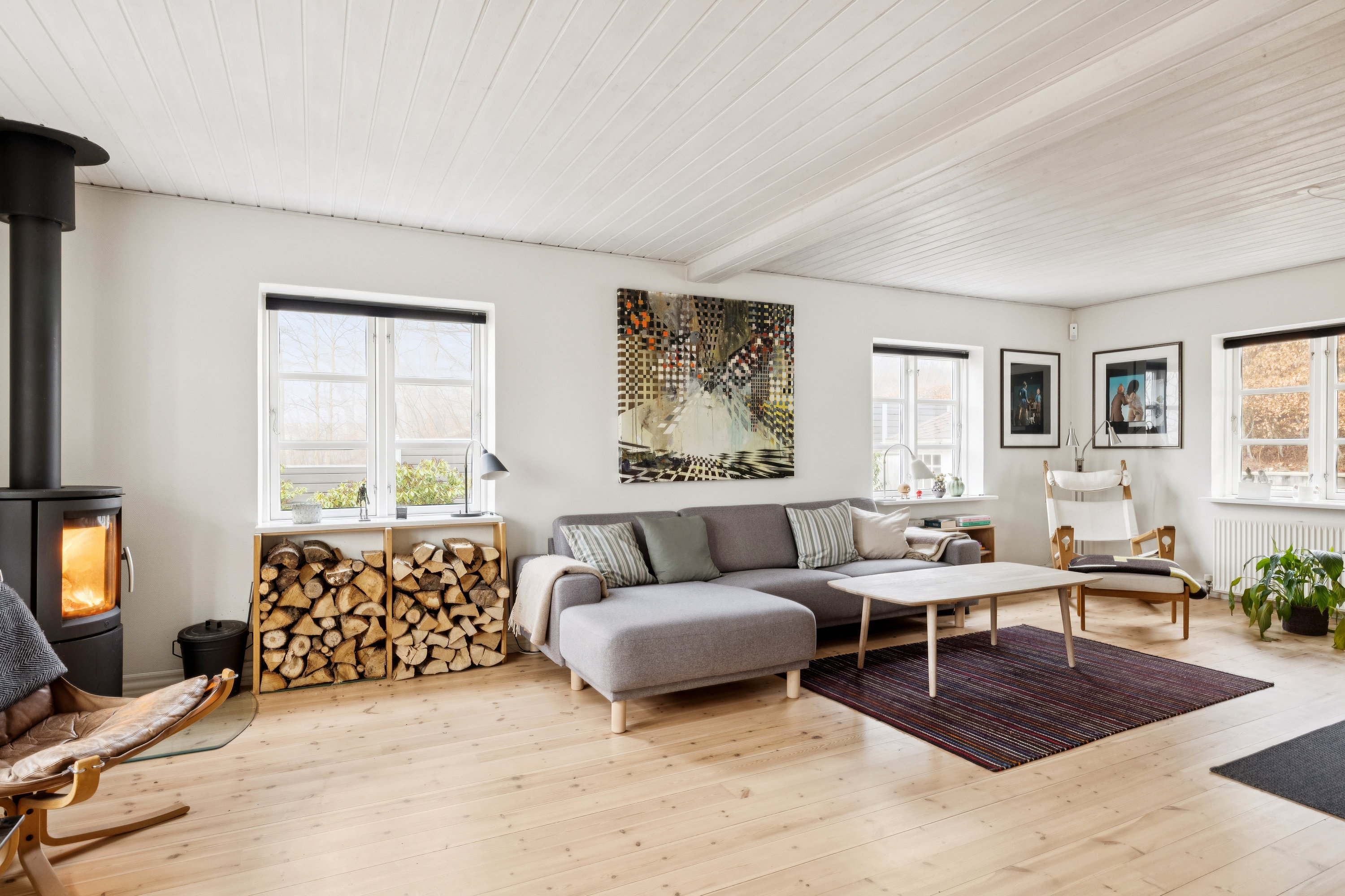 Fremhævet stue billede i fuldskærmstilstand. Billede af Dalvej 4, 8800 Viborg