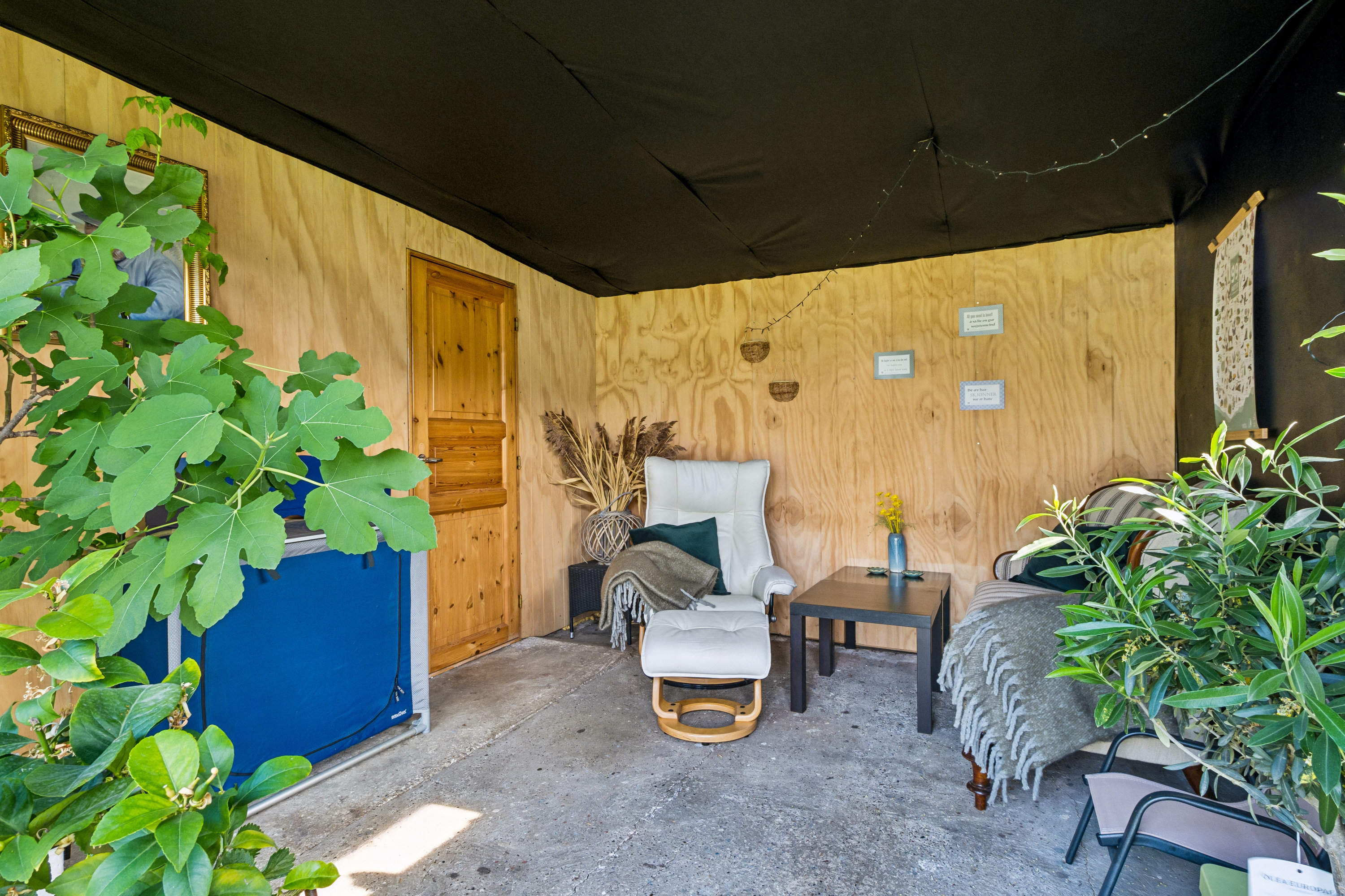 Fremhævet overdækket terrasse billede i fuldskærmstilstand. Billede af Gravesensvej 11, Vorupør, 7700 Thisted