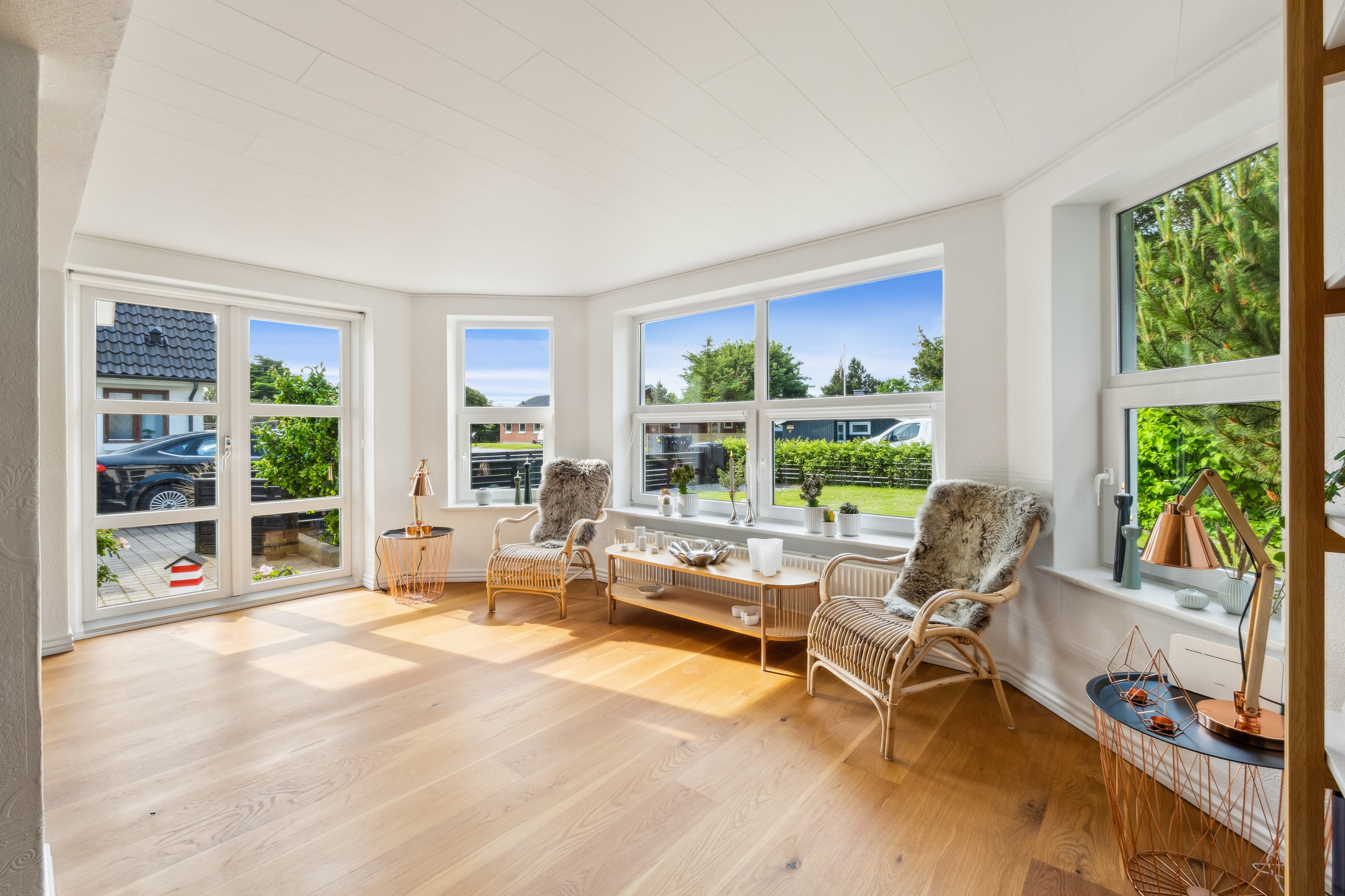 Fremhævet stue billede i fuldskærmstilstand. Billede af Gravesensvej 11, Vorupør, 7700 Thisted