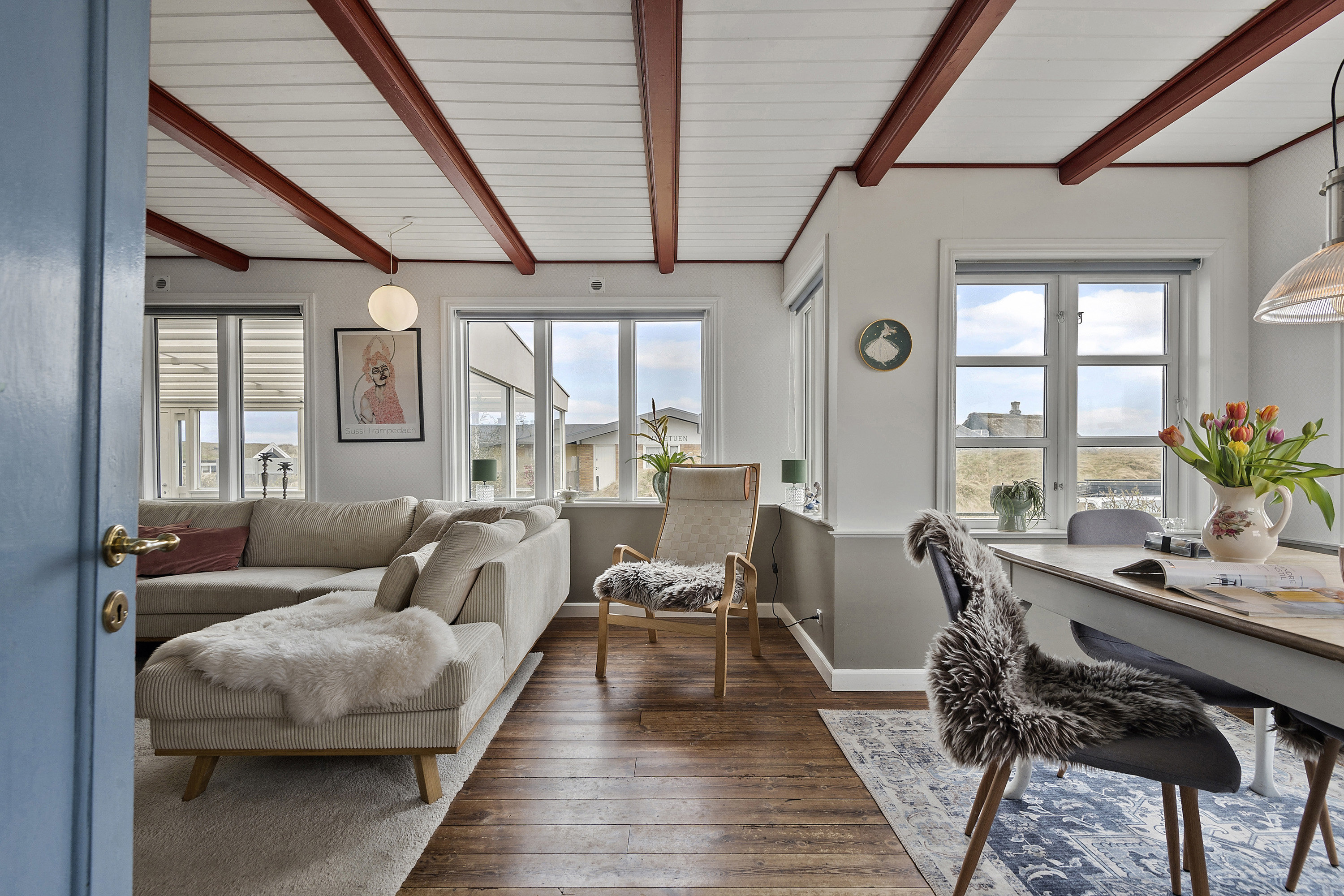 Fremhævet stue billede i fuldskærmstilstand. Billede af Helmvej 10, Rindby Strand, 6720 Fanø