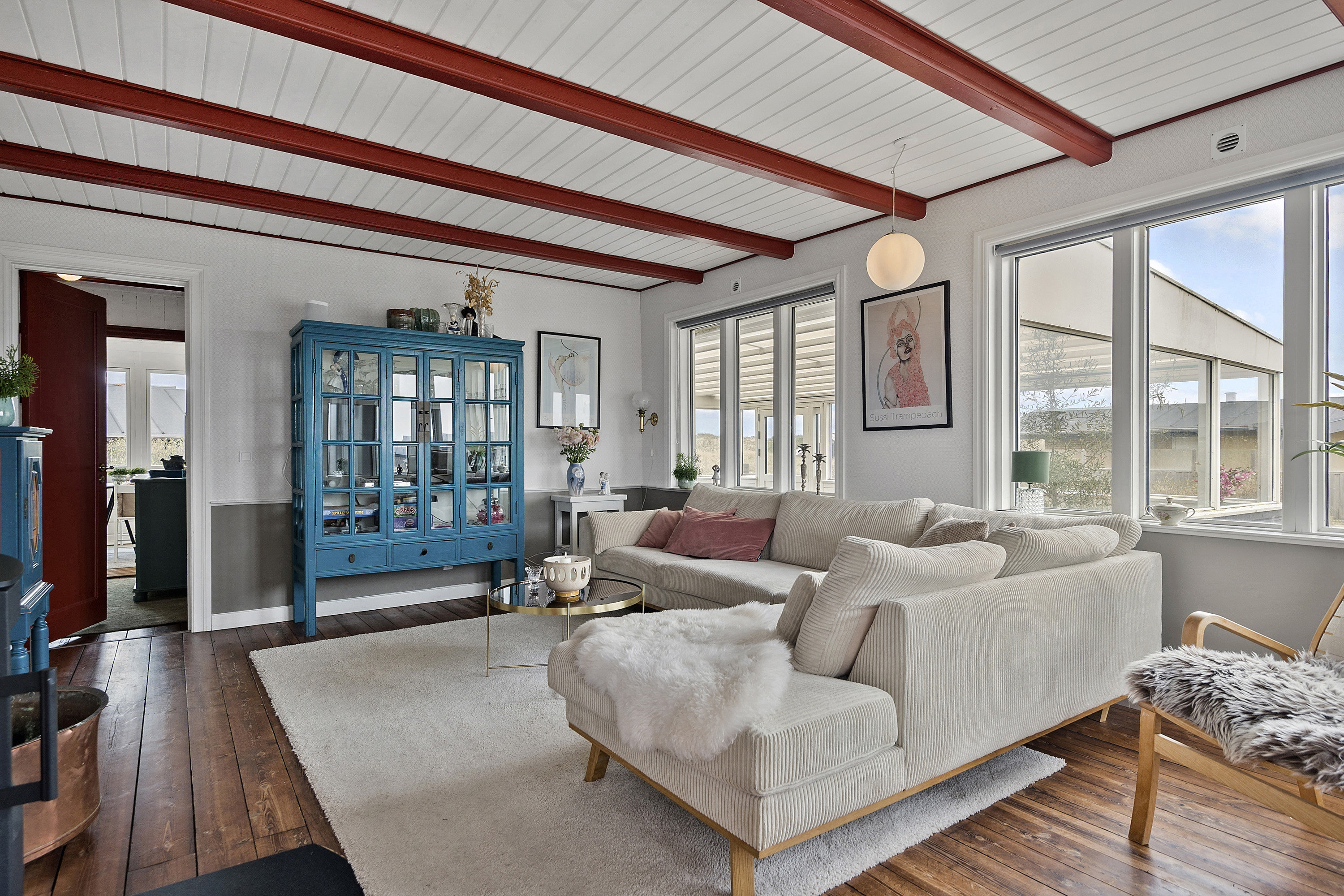 Fremhævet stue billede i fuldskærmstilstand. Billede af Helmvej 10, Rindby Strand, 6720 Fanø