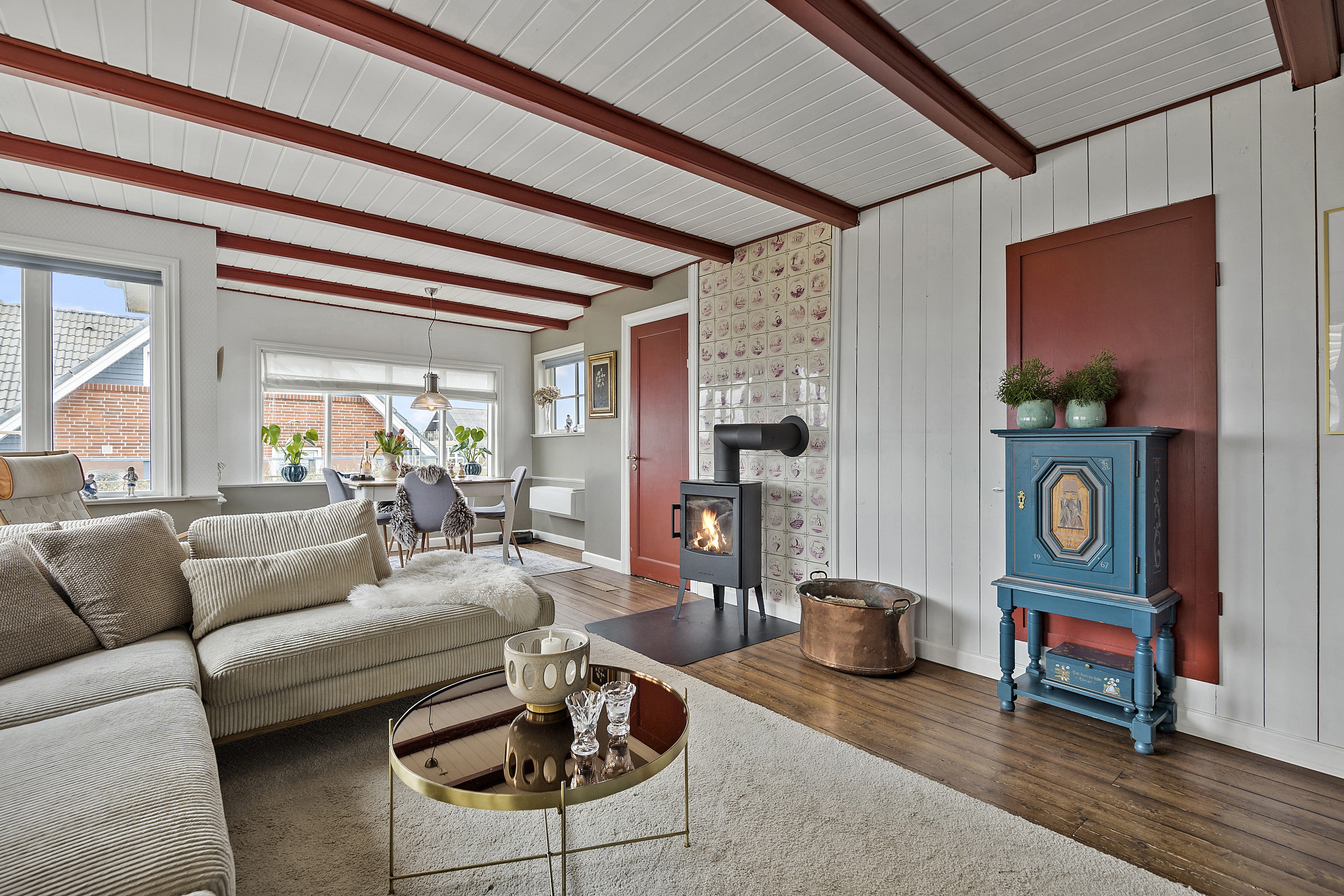 Fremhævet stue billede i fuldskærmstilstand. Billede af Helmvej 10, Rindby Strand, 6720 Fanø