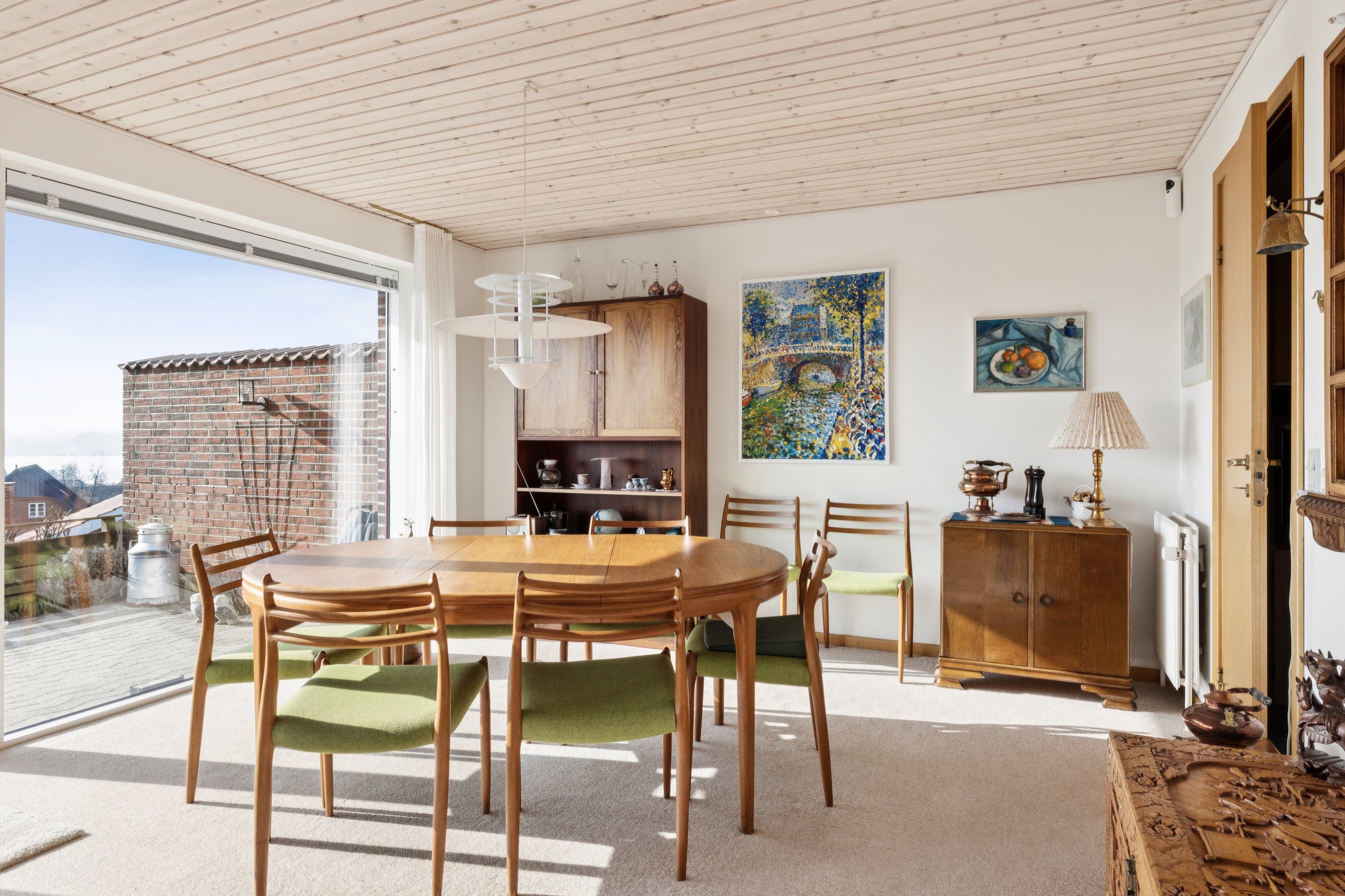 Fremhævet stue billede i fuldskærmstilstand. Billede af Meldgårdsvej 13, Rødding, 8830 Tjele