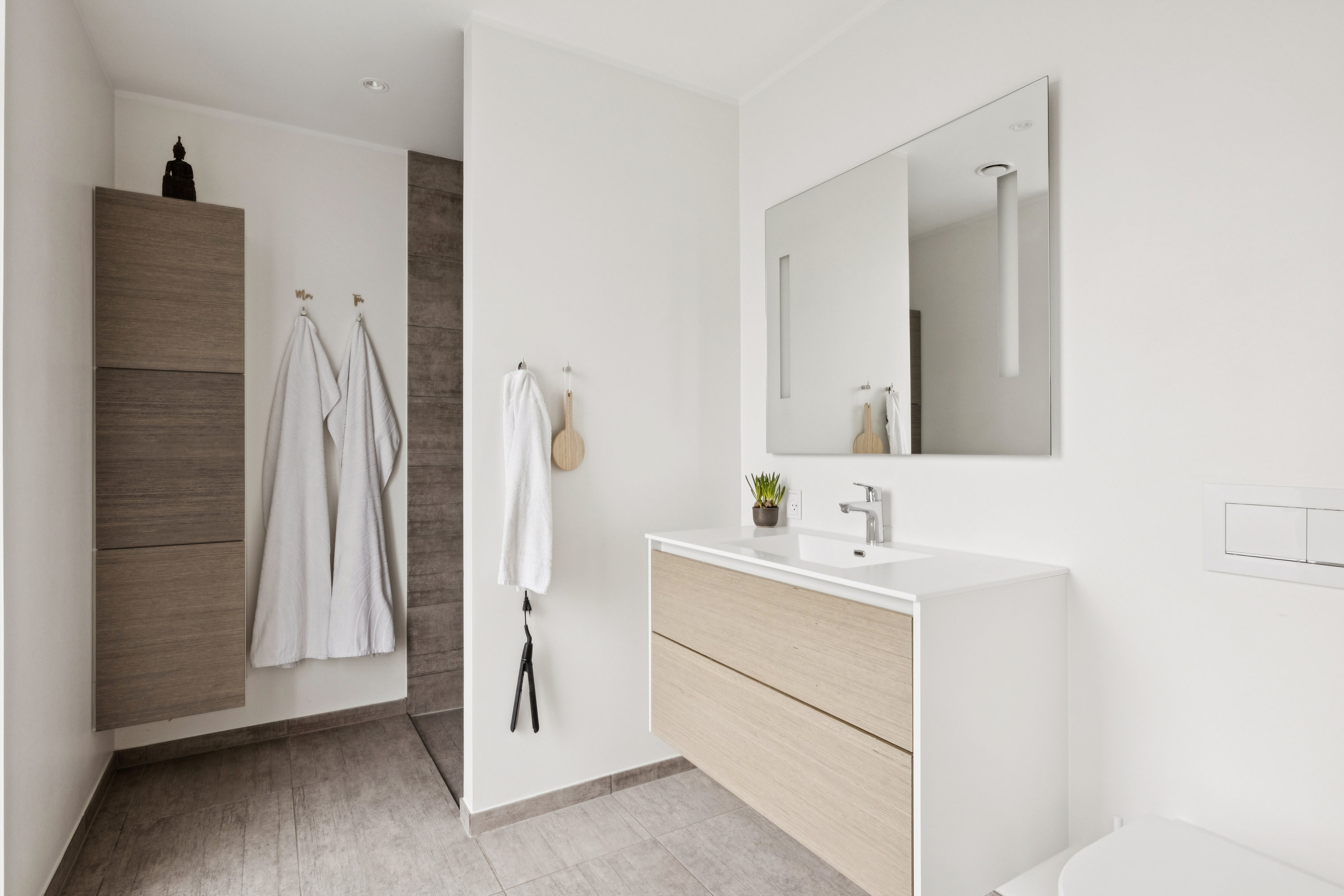 Fremhævet badeværelse billede i fuldskærmstilstand. Billede af Svalelunden 25, 8800 Viborg