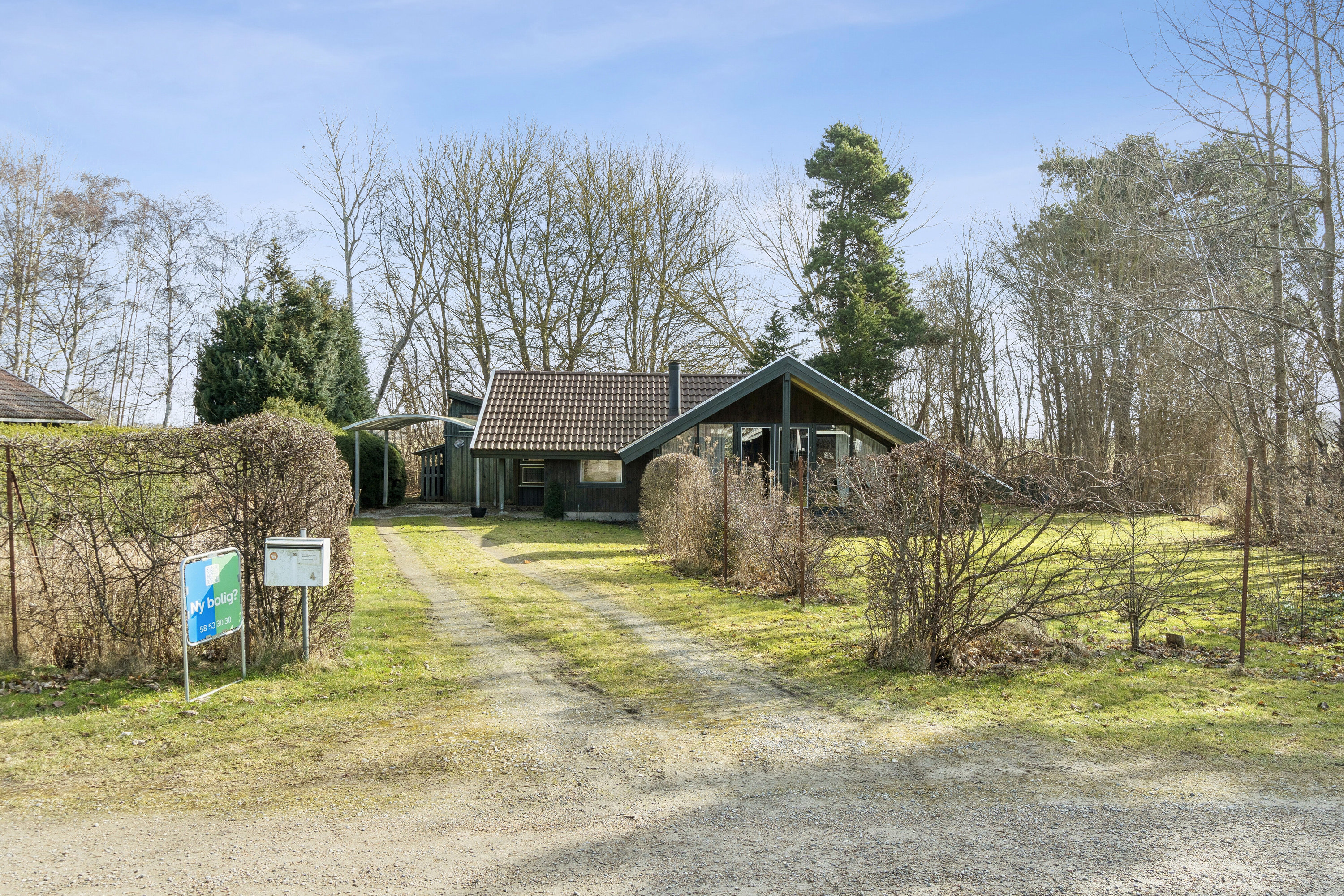 Fremhævet set fra haven billede i fuldskærmstilstand. Billede af Gulspurvevej 4, Ll Kongsmark, 4200 Slagelse