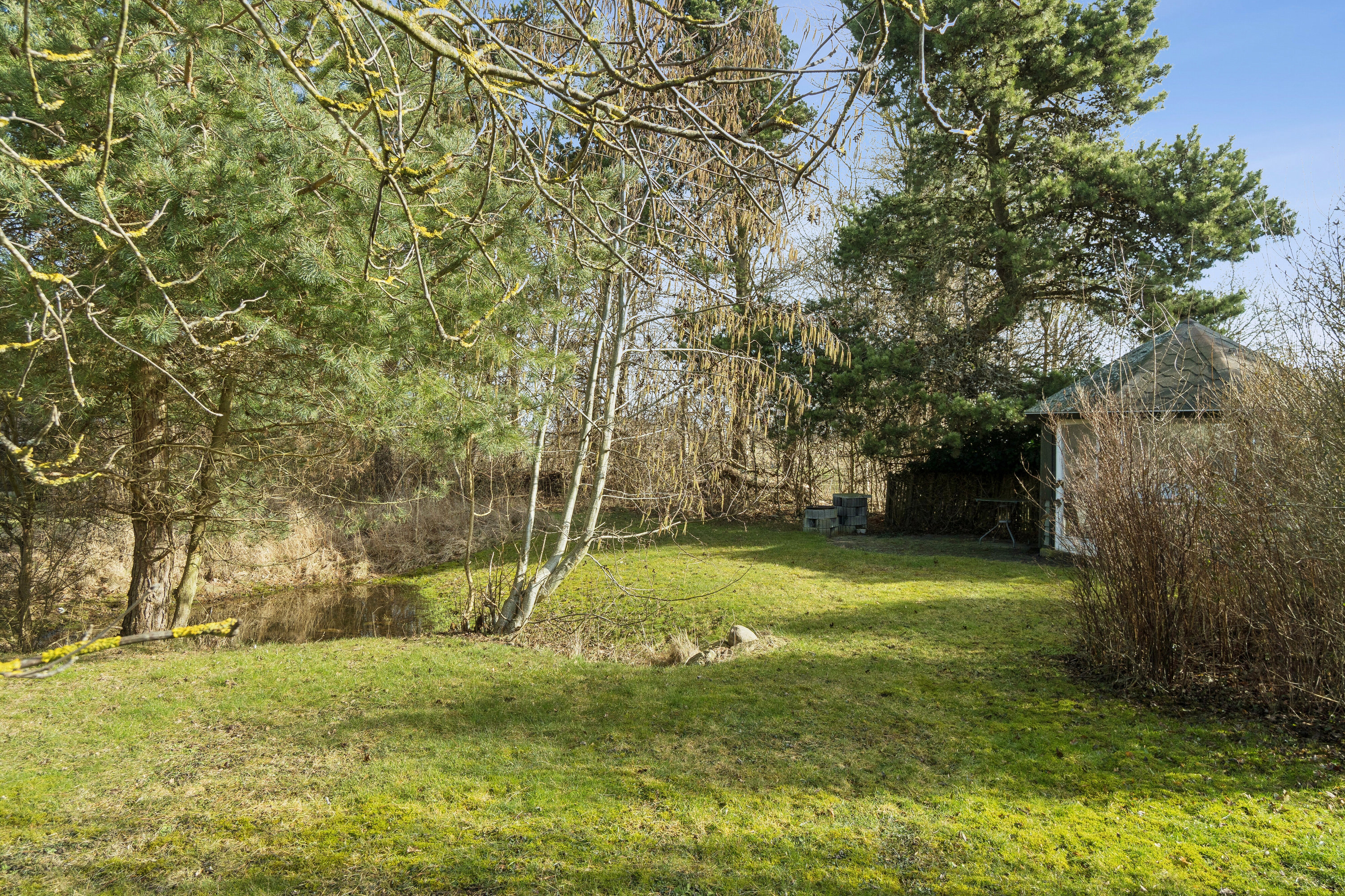 Fremhævet set fra haven billede i fuldskærmstilstand. Billede af Gulspurvevej 4, Ll Kongsmark, 4200 Slagelse