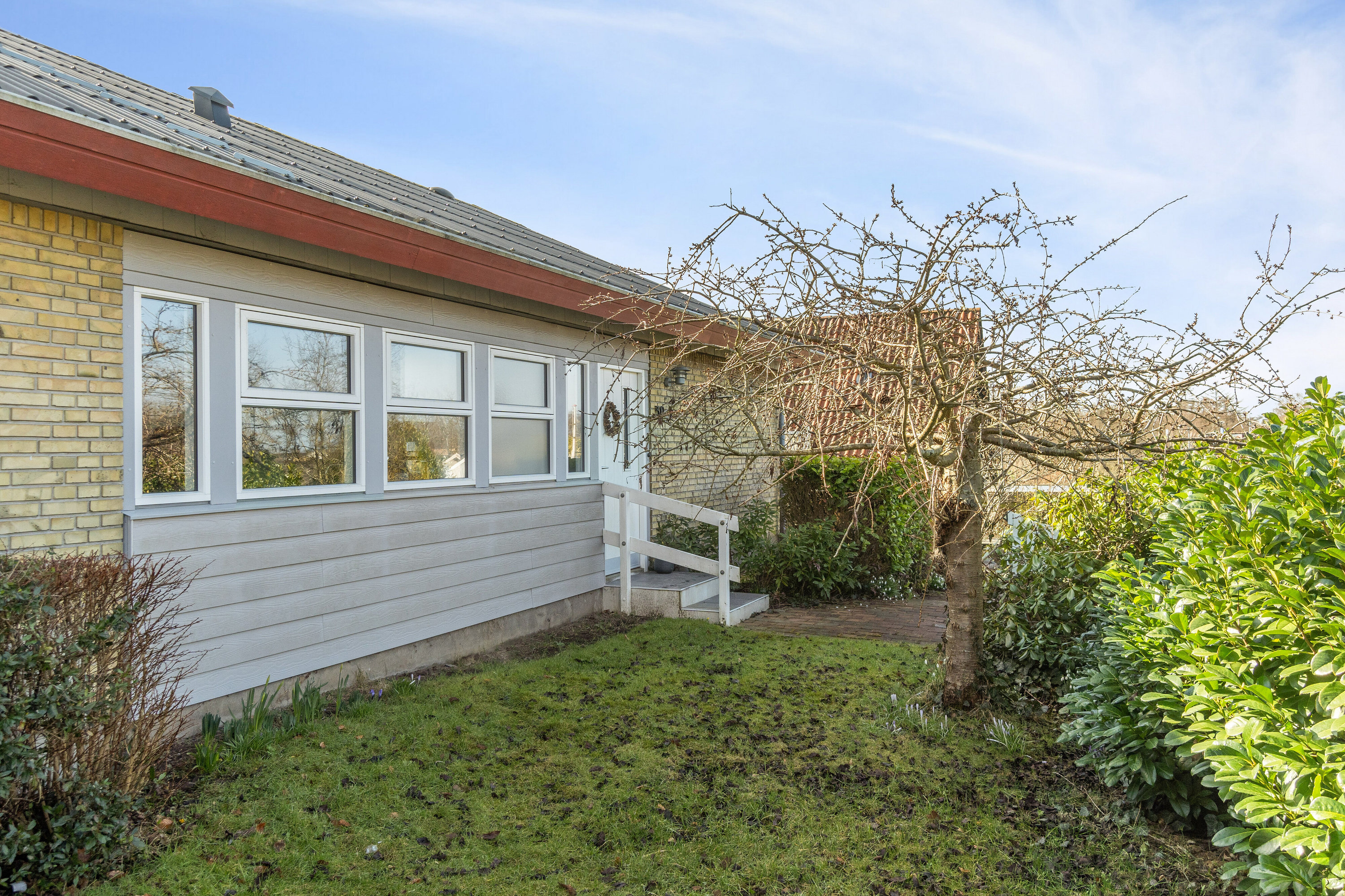 Fremhævet set fra haven billede i fuldskærmstilstand. Billede af Garvergårdsvej 30, 4200 Slagelse