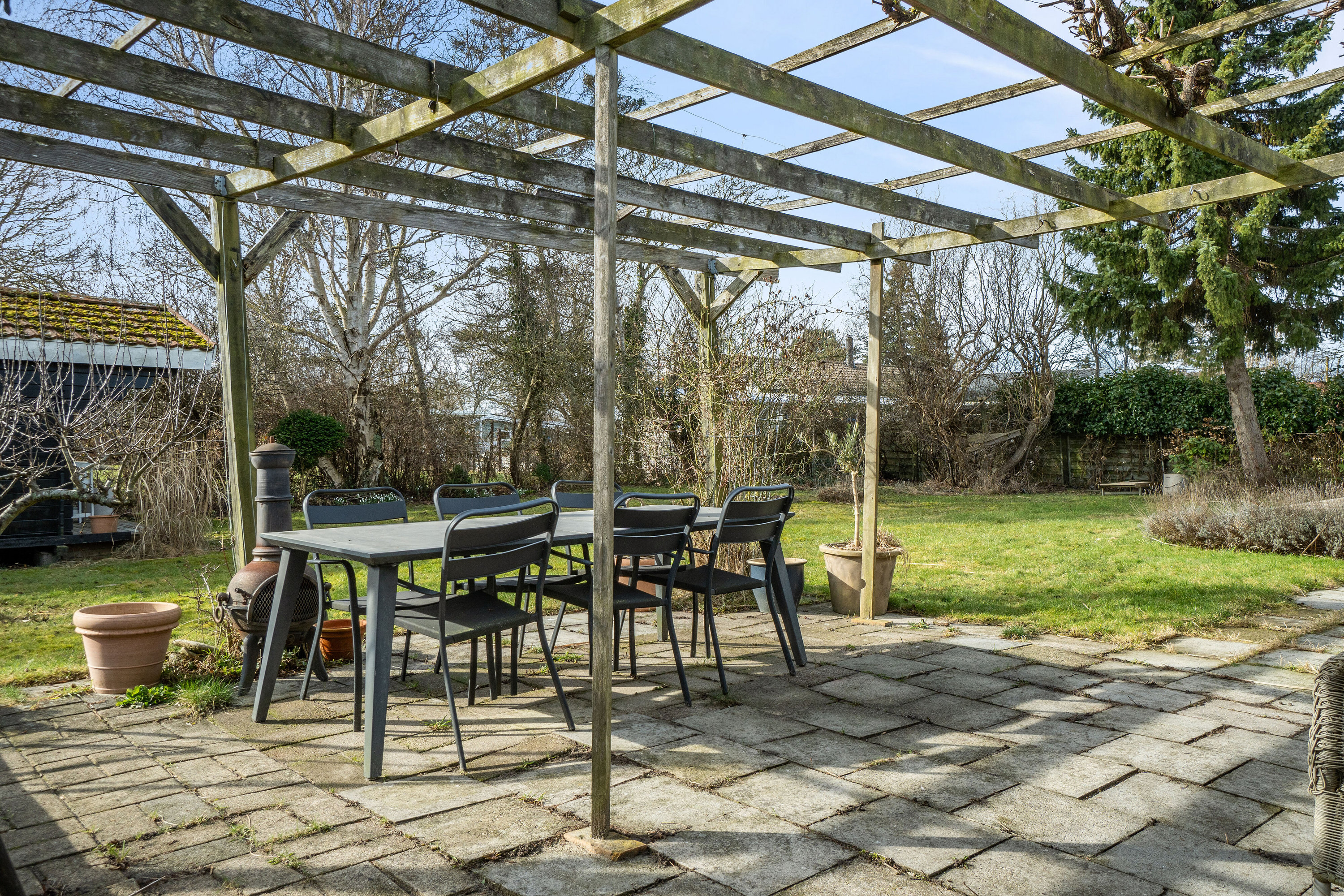 Fremhævet overdækket terrasse billede i fuldskærmstilstand. Billede af Skovsangervej 8, St Kongsmark, 4200 Slagelse