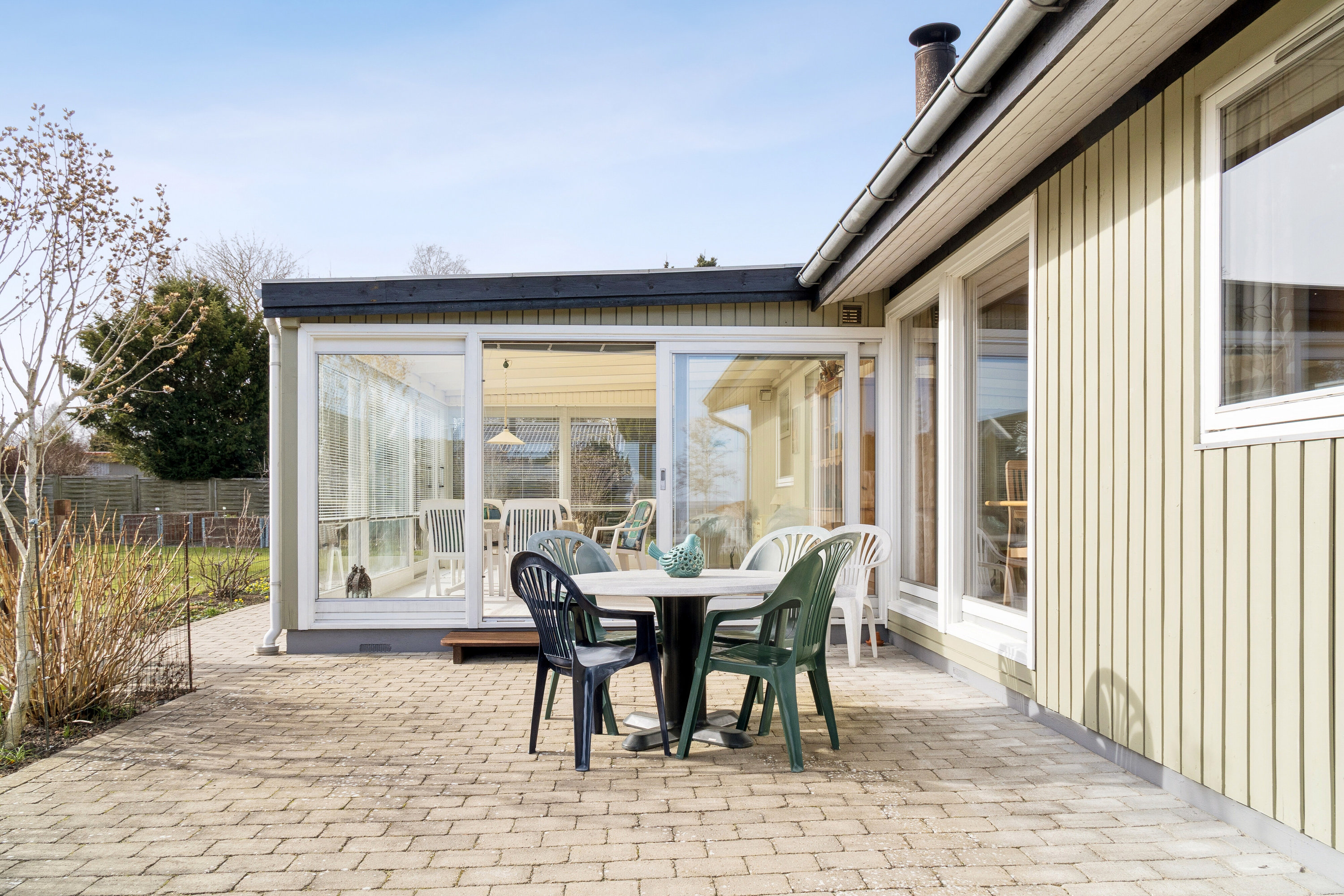 Fremhævet terrasse billede i fuldskærmstilstand. Billede af Strandagervænge 20A, Gershøj, 4070 Kirke Hyllinge