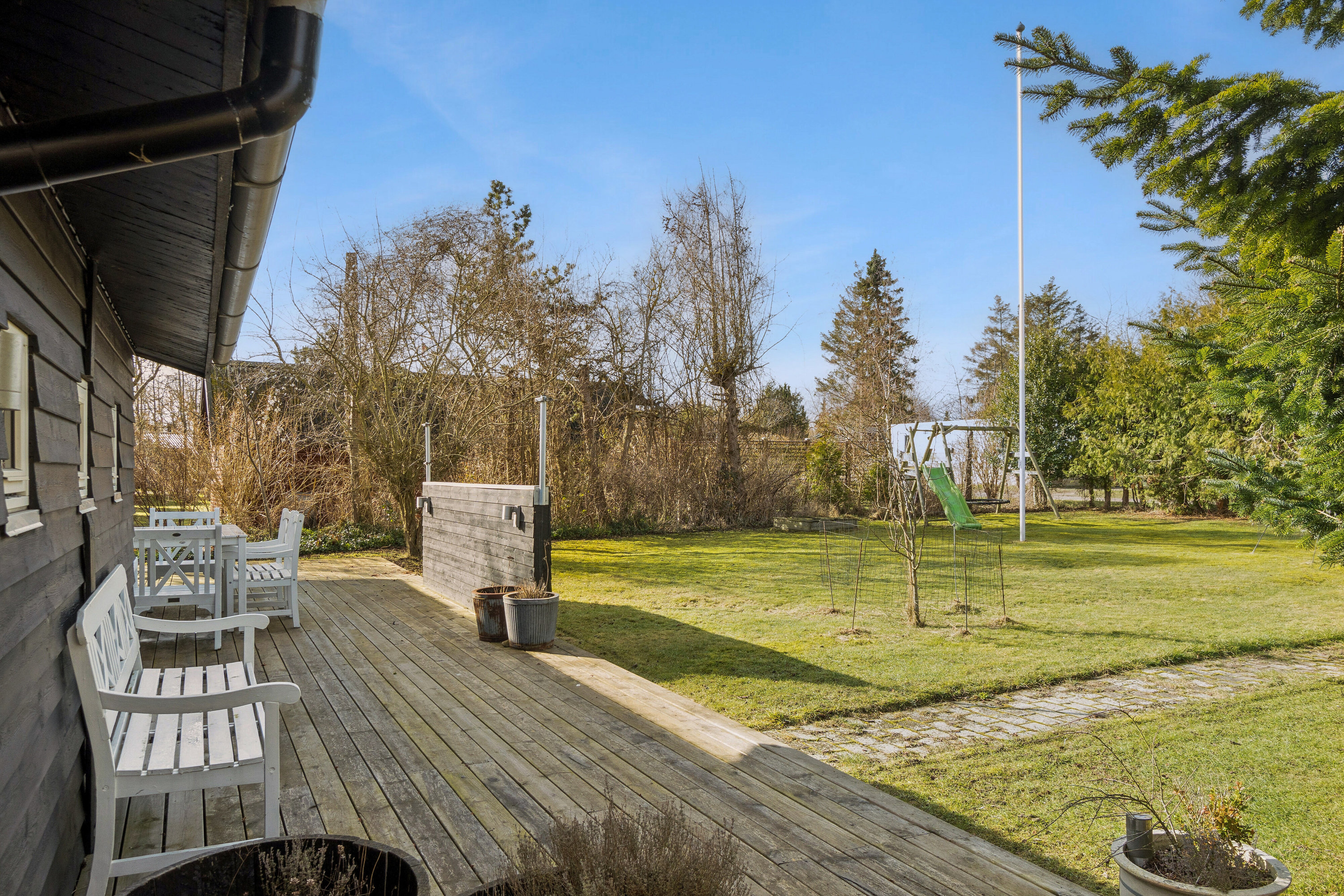 Fremhævet terrasse billede i fuldskærmstilstand. Billede af Sanglærkevej 4, Ll Kongsmark, 4200 Slagelse