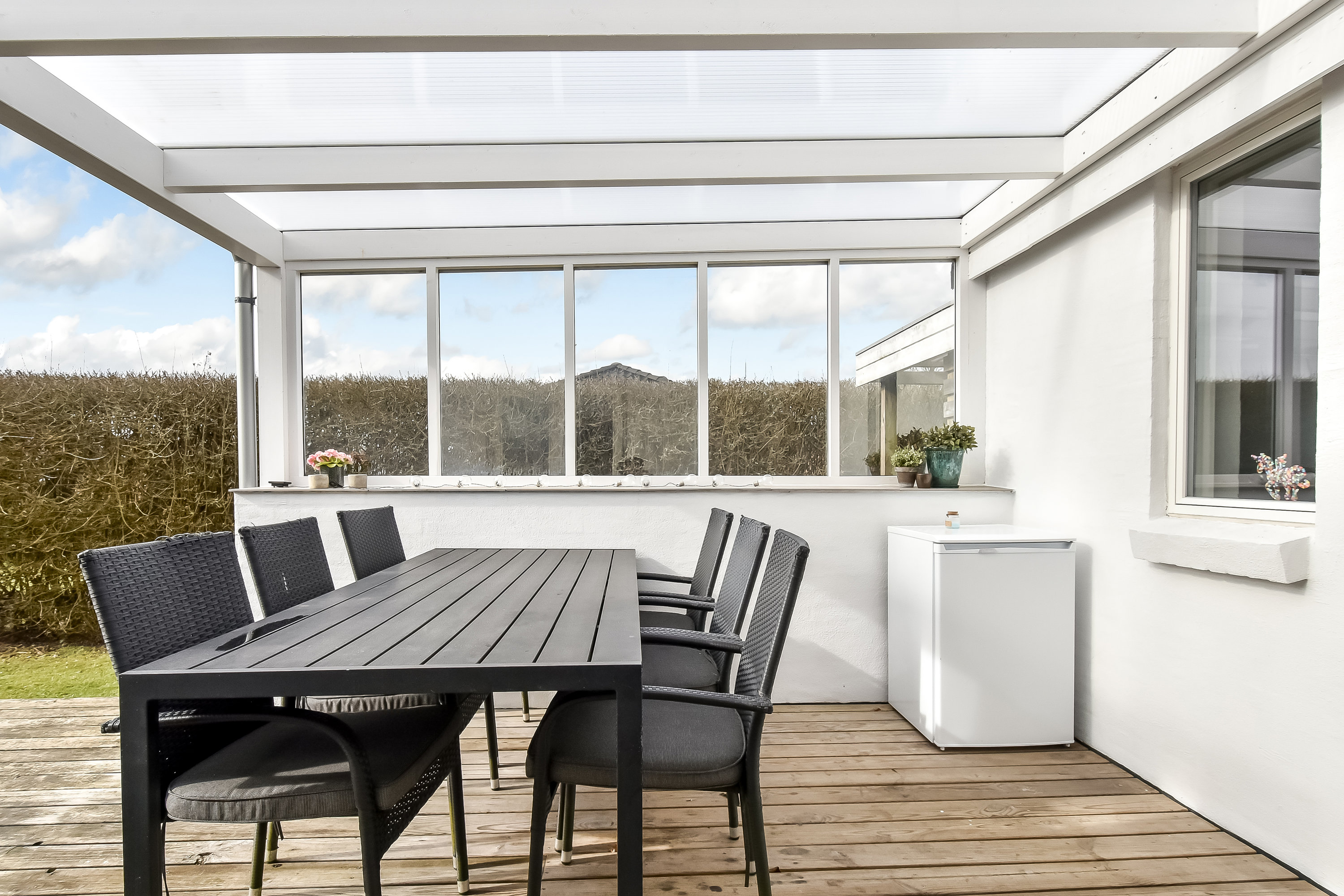 Fremhævet overdækket terrasse billede i fuldskærmstilstand. Billede af Ydertoften 21, Lind, 7400 Herning