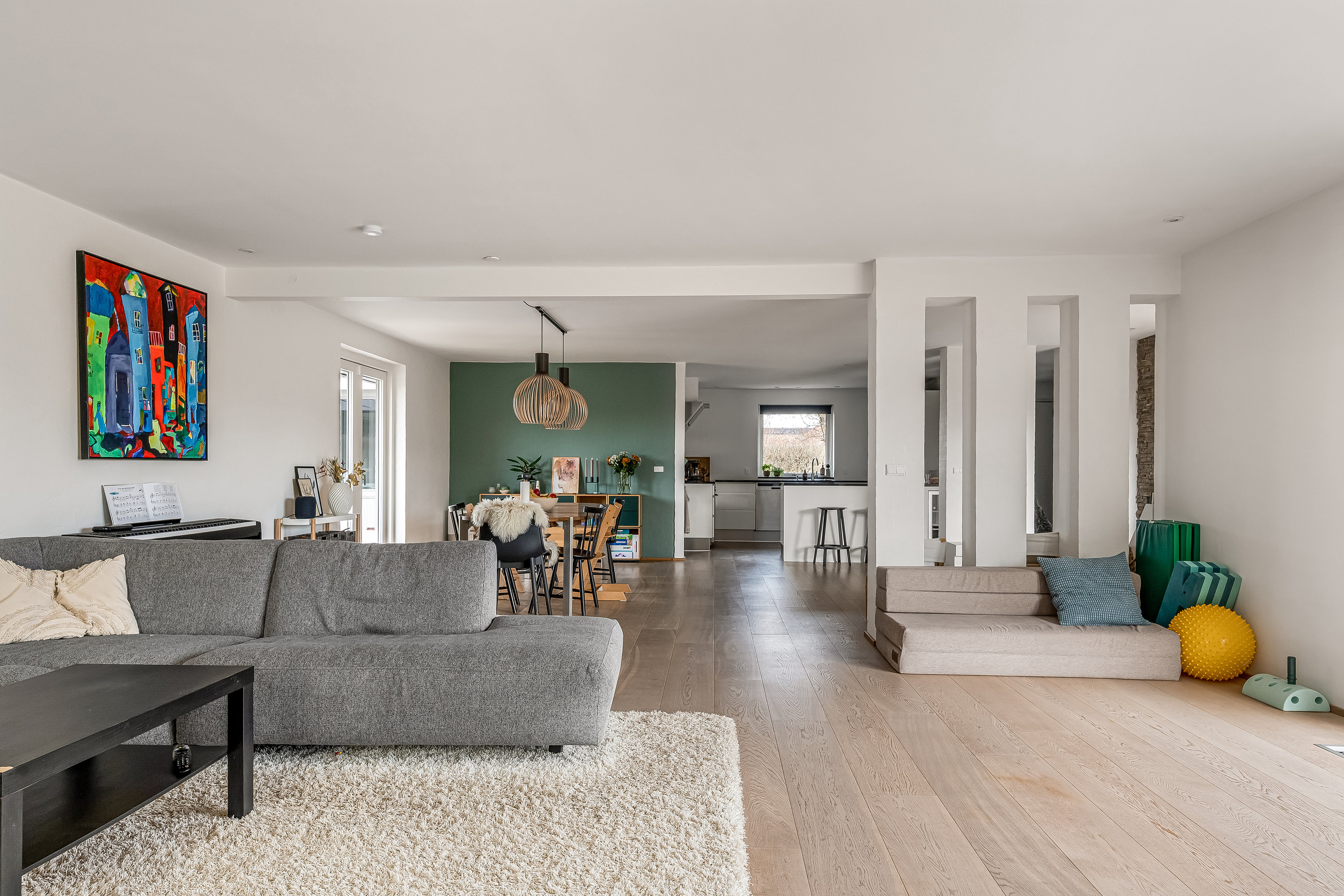 Fremhævet stue billede i fuldskærmstilstand. Billede af Ydertoften 21, Lind, 7400 Herning