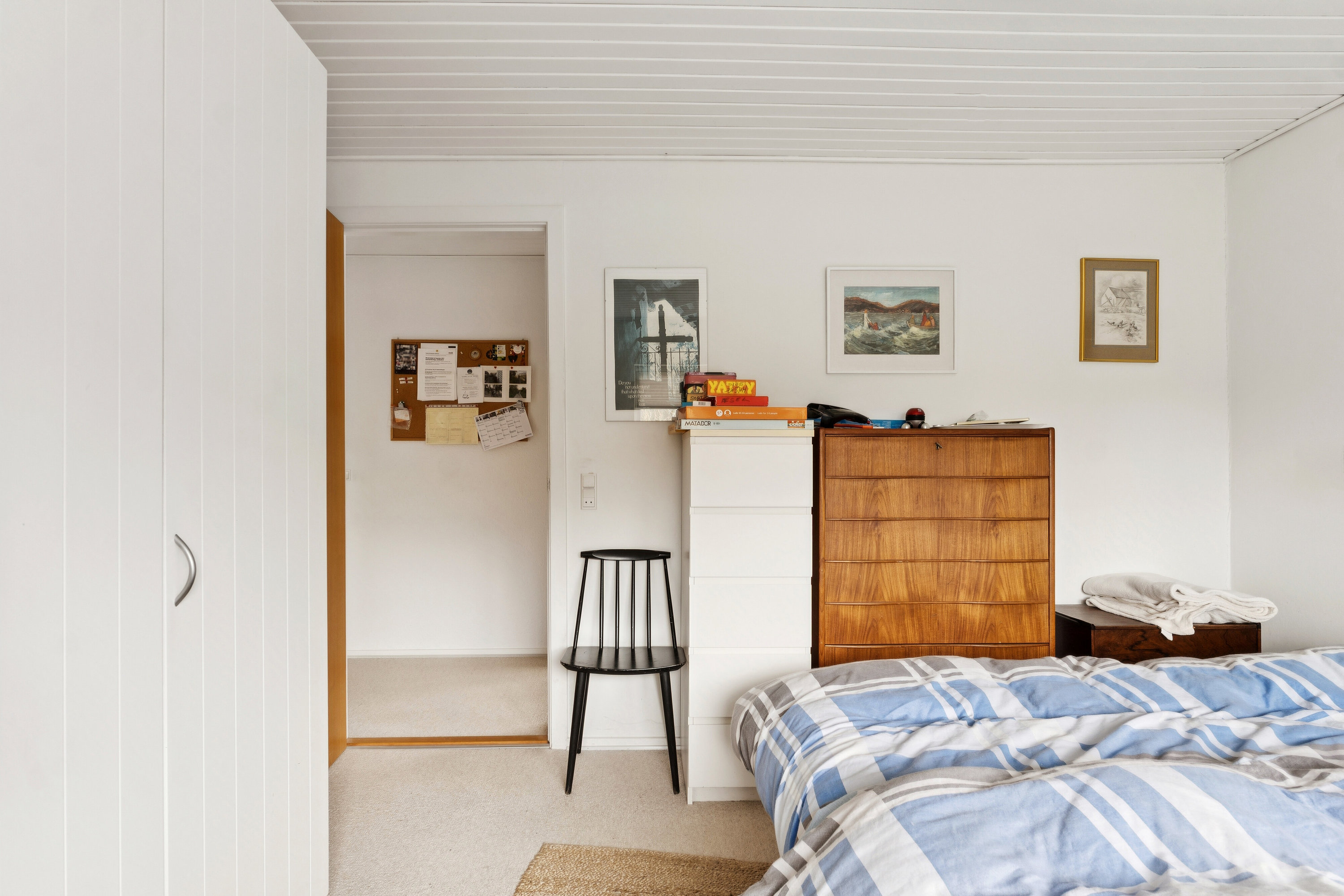 Fremhævet soveværelse billede i fuldskærmstilstand. Billede af Bakken 101, 7441 Bording